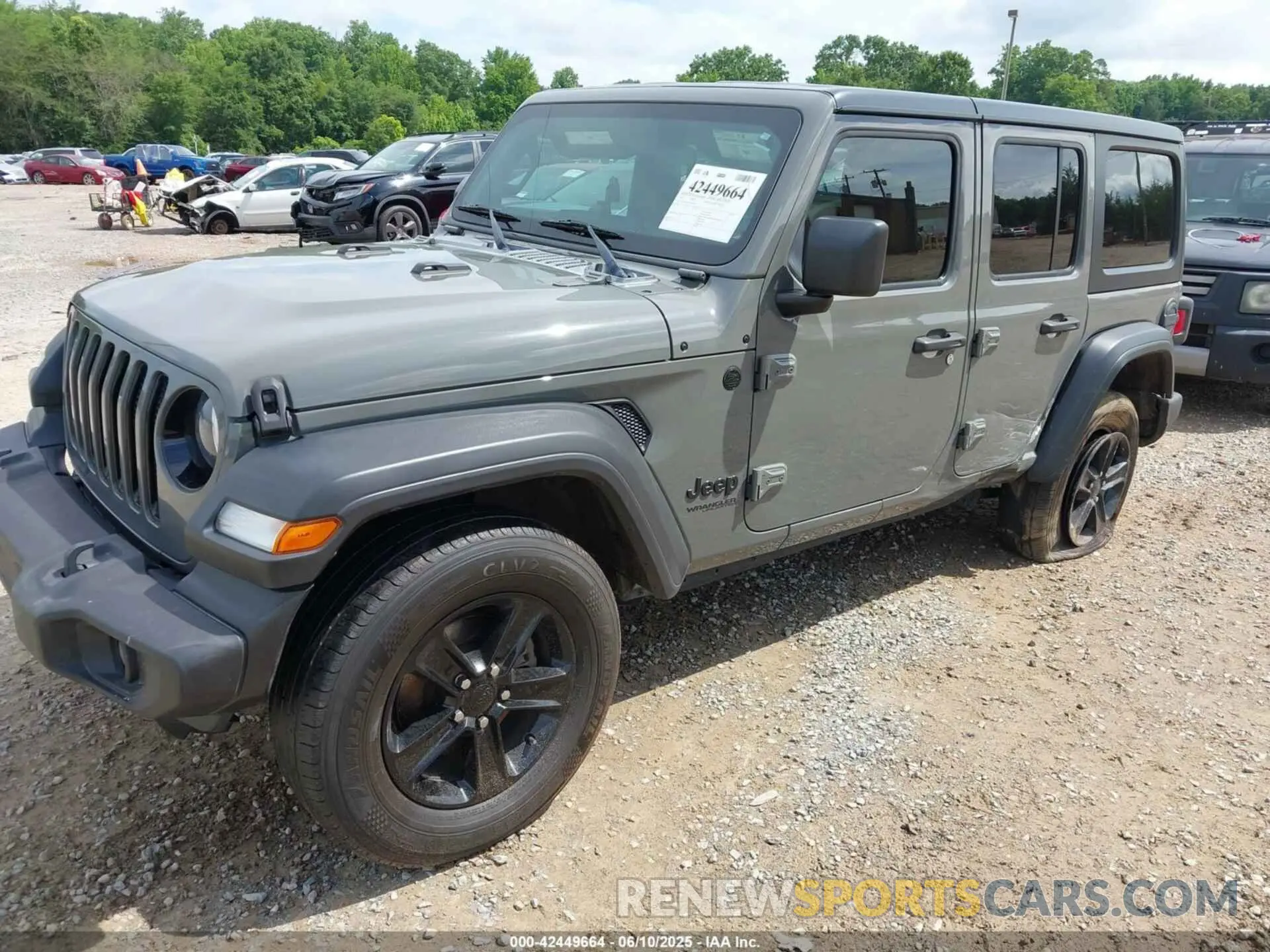 2 Photograph of a damaged car 1C4HJXDG2LW186027 JEEP WRANGLER UNLIMITED 2020