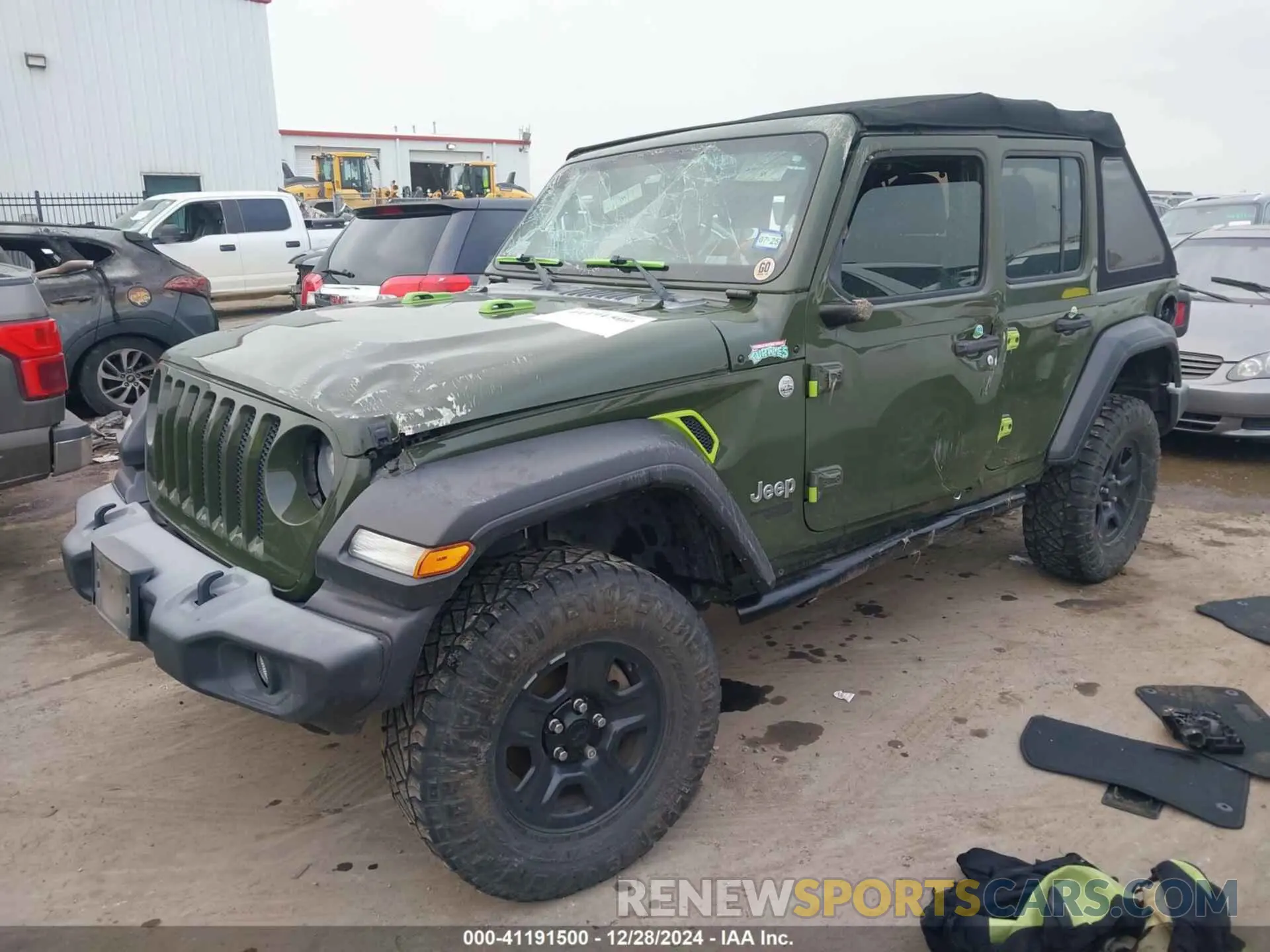 2 Photograph of a damaged car 1C4HJXDG2LW310684 JEEP WRANGLER UNLIMITED 2020