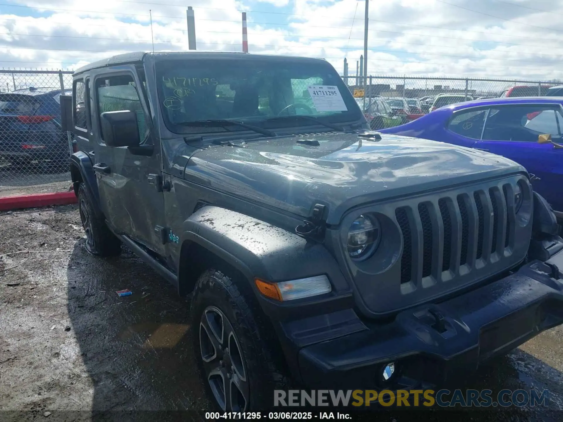 1 Photograph of a damaged car 1C4HJXDG2LW335228 JEEP WRANGLER UNLIMITED 2020