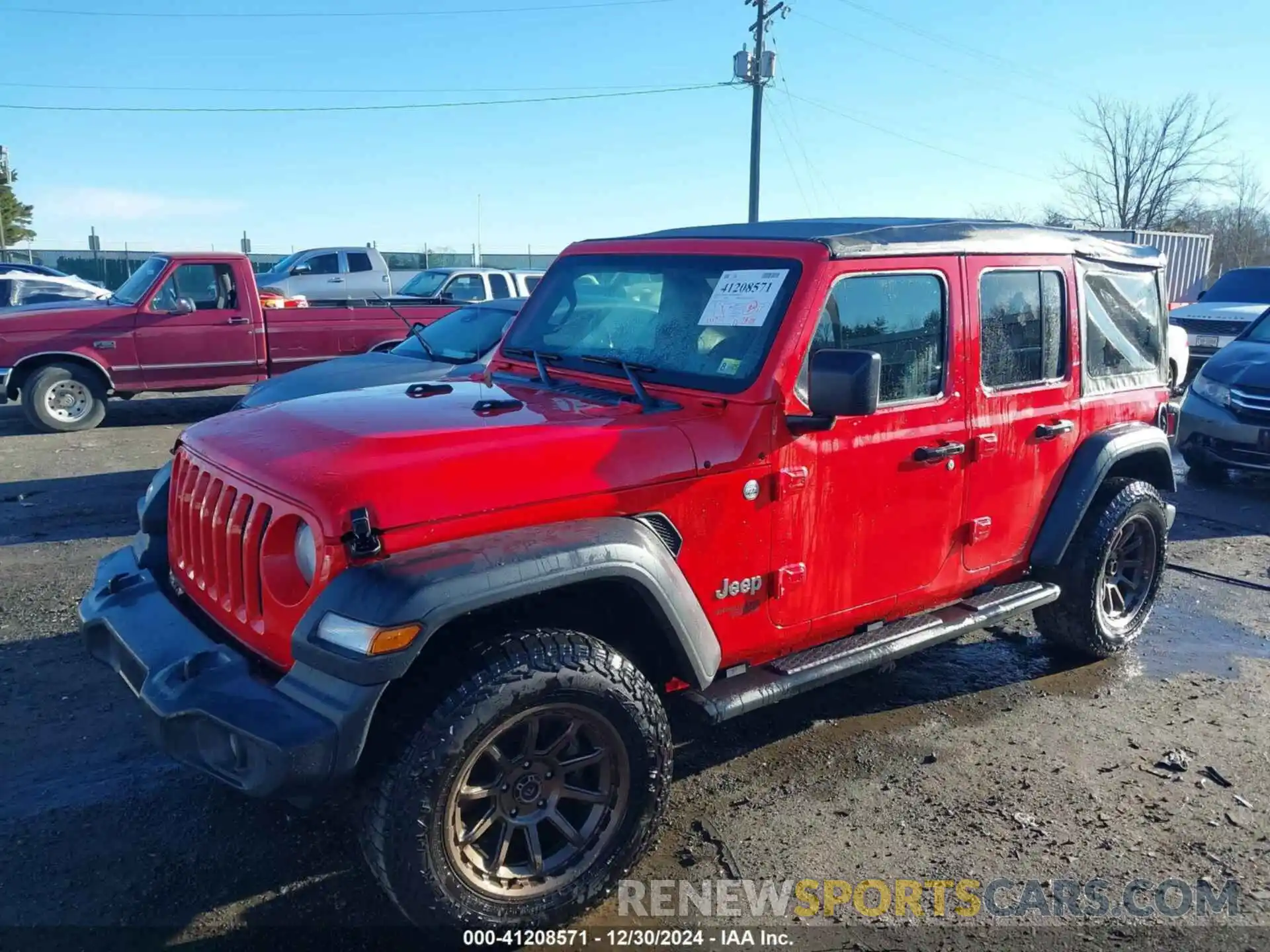 2 Photograph of a damaged car 1C4HJXDG2LW341045 JEEP WRANGLER UNLIMITED 2020