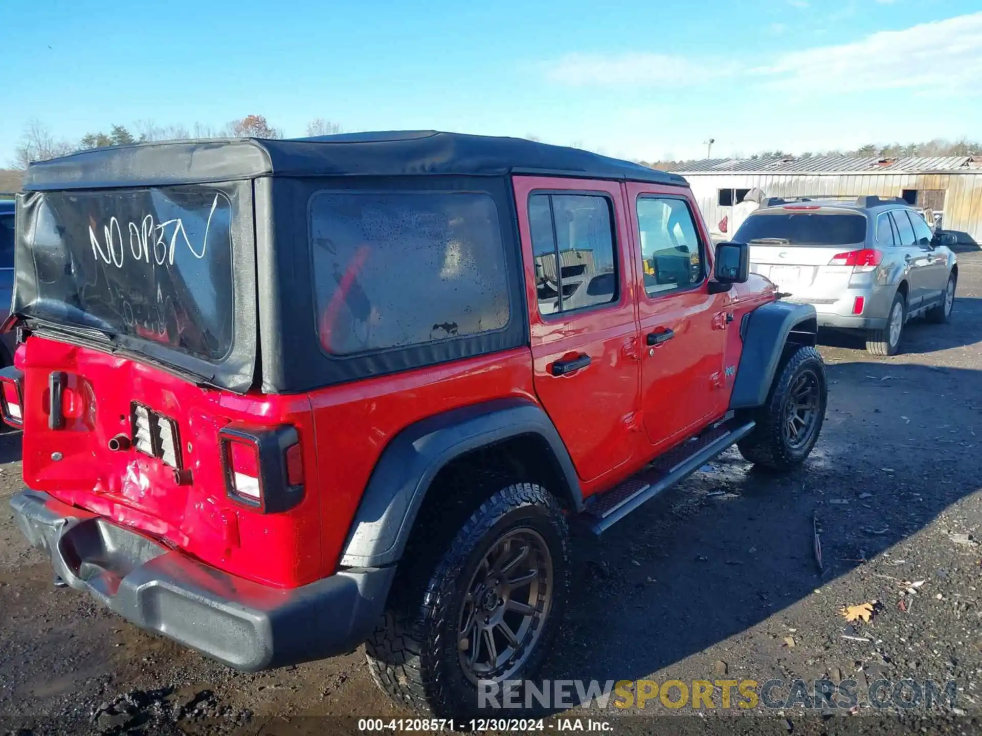 4 Photograph of a damaged car 1C4HJXDG2LW341045 JEEP WRANGLER UNLIMITED 2020