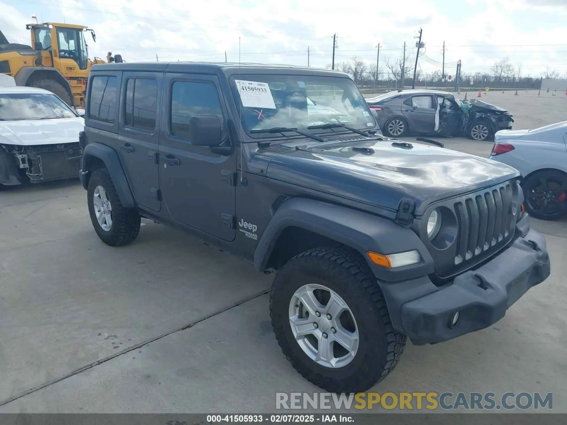 1 Photograph of a damaged car 1C4HJXDG3LW221691 JEEP WRANGLER UNLIMITED 2020