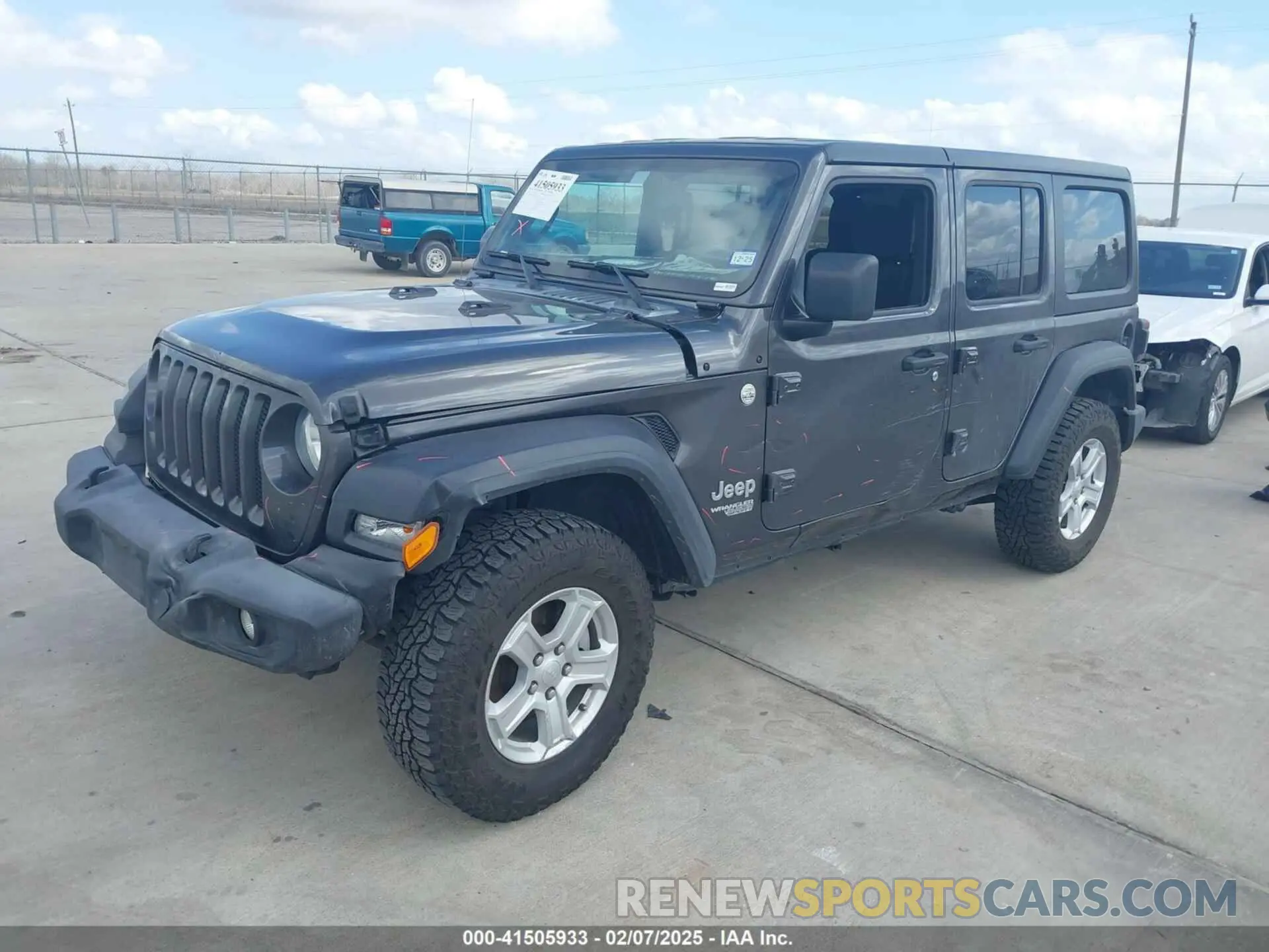 2 Photograph of a damaged car 1C4HJXDG3LW221691 JEEP WRANGLER UNLIMITED 2020