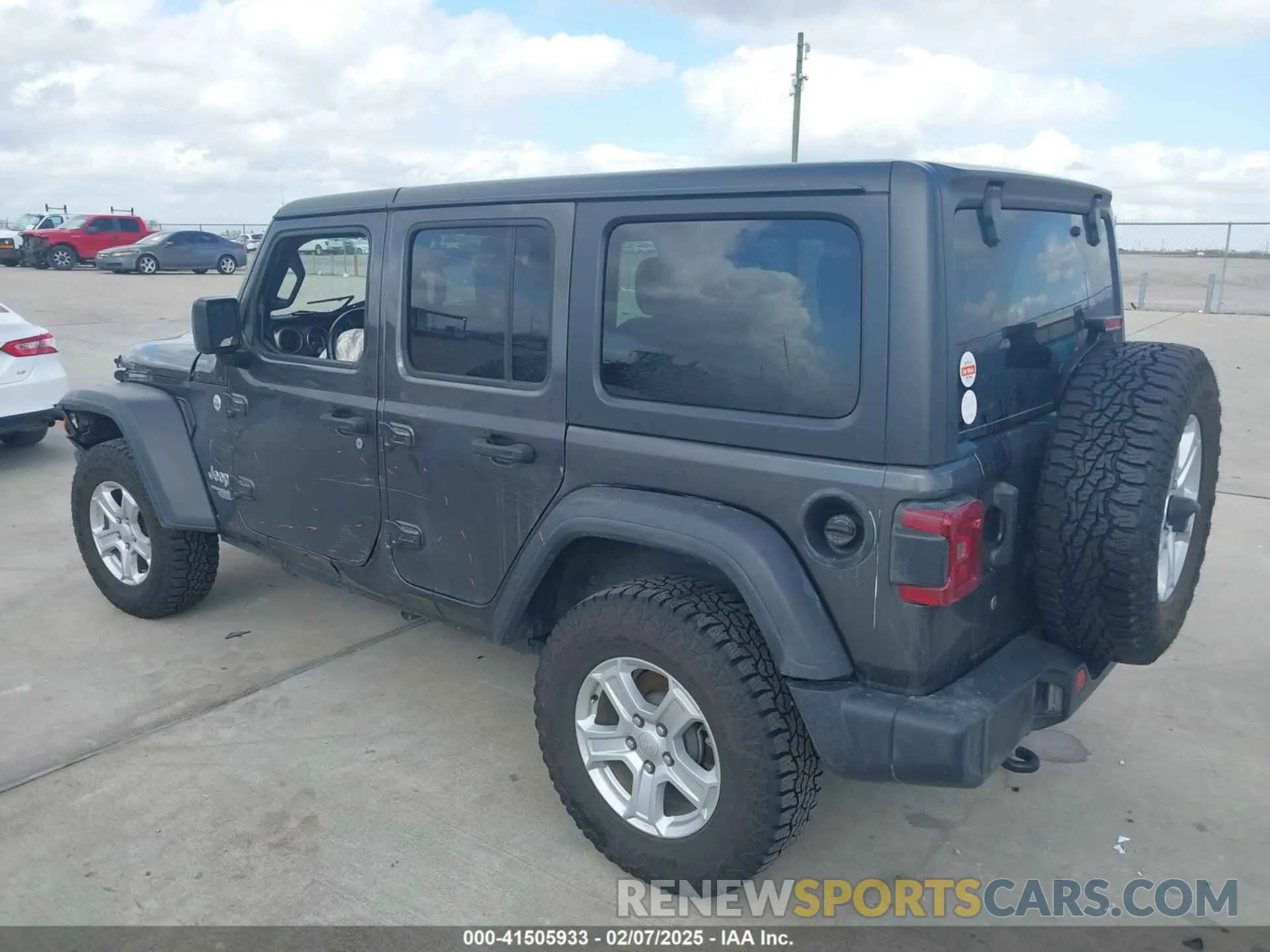 3 Photograph of a damaged car 1C4HJXDG3LW221691 JEEP WRANGLER UNLIMITED 2020