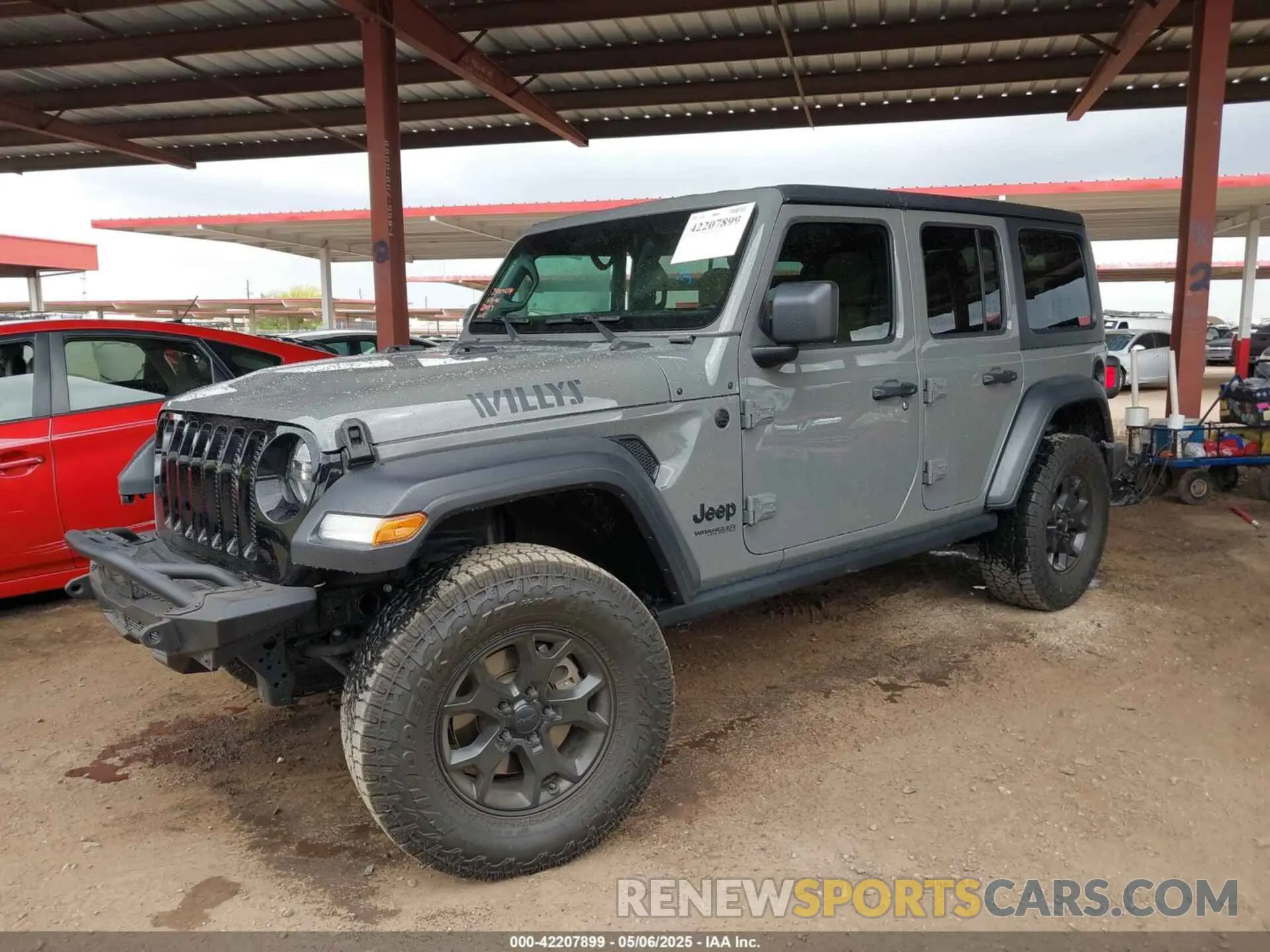 2 Photograph of a damaged car 1C4HJXDG3LW266615 JEEP WRANGLER UNLIMITED 2020