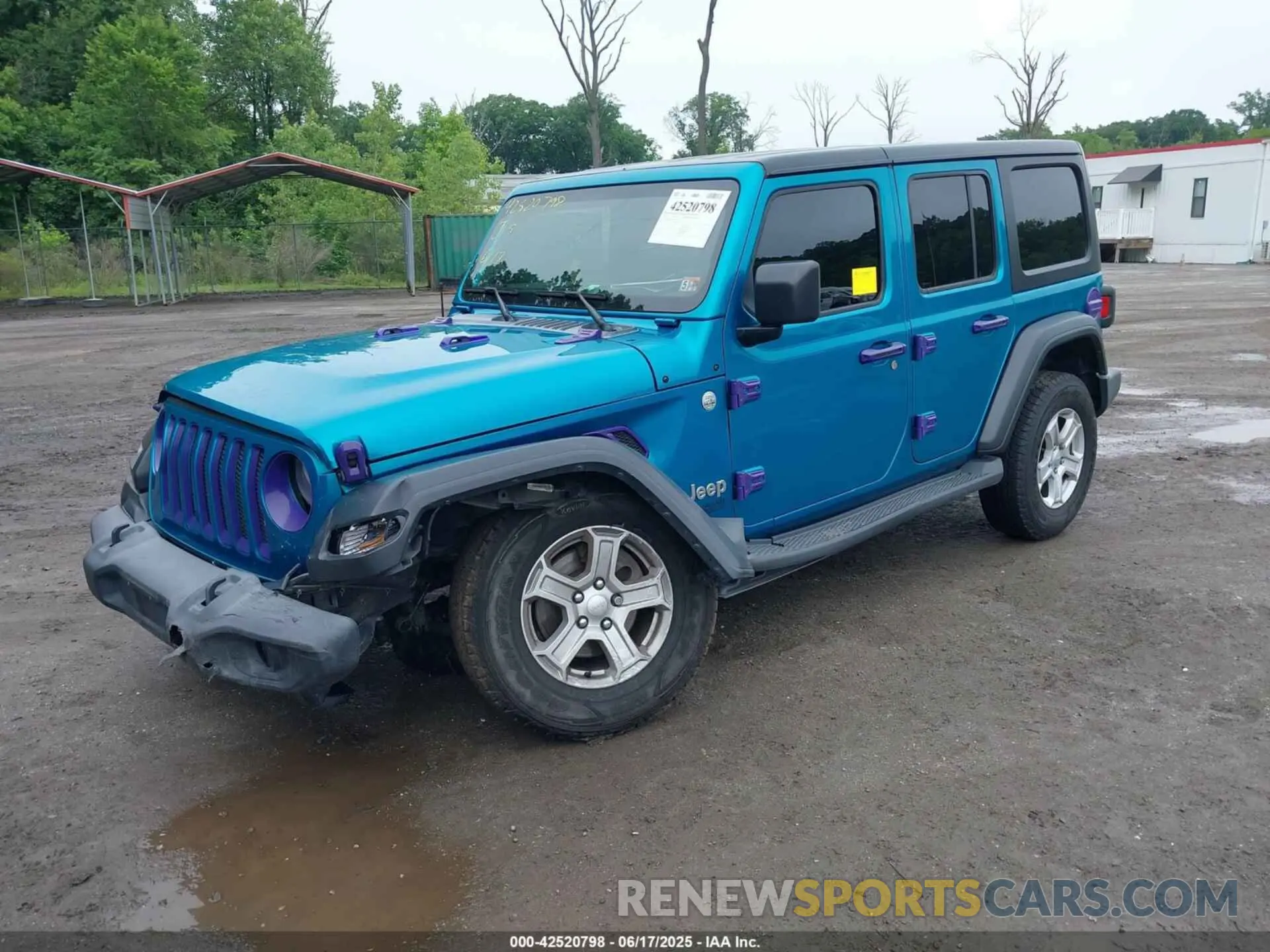 2 Photograph of a damaged car 1C4HJXDG3LW323461 JEEP WRANGLER UNLIMITED 2020
