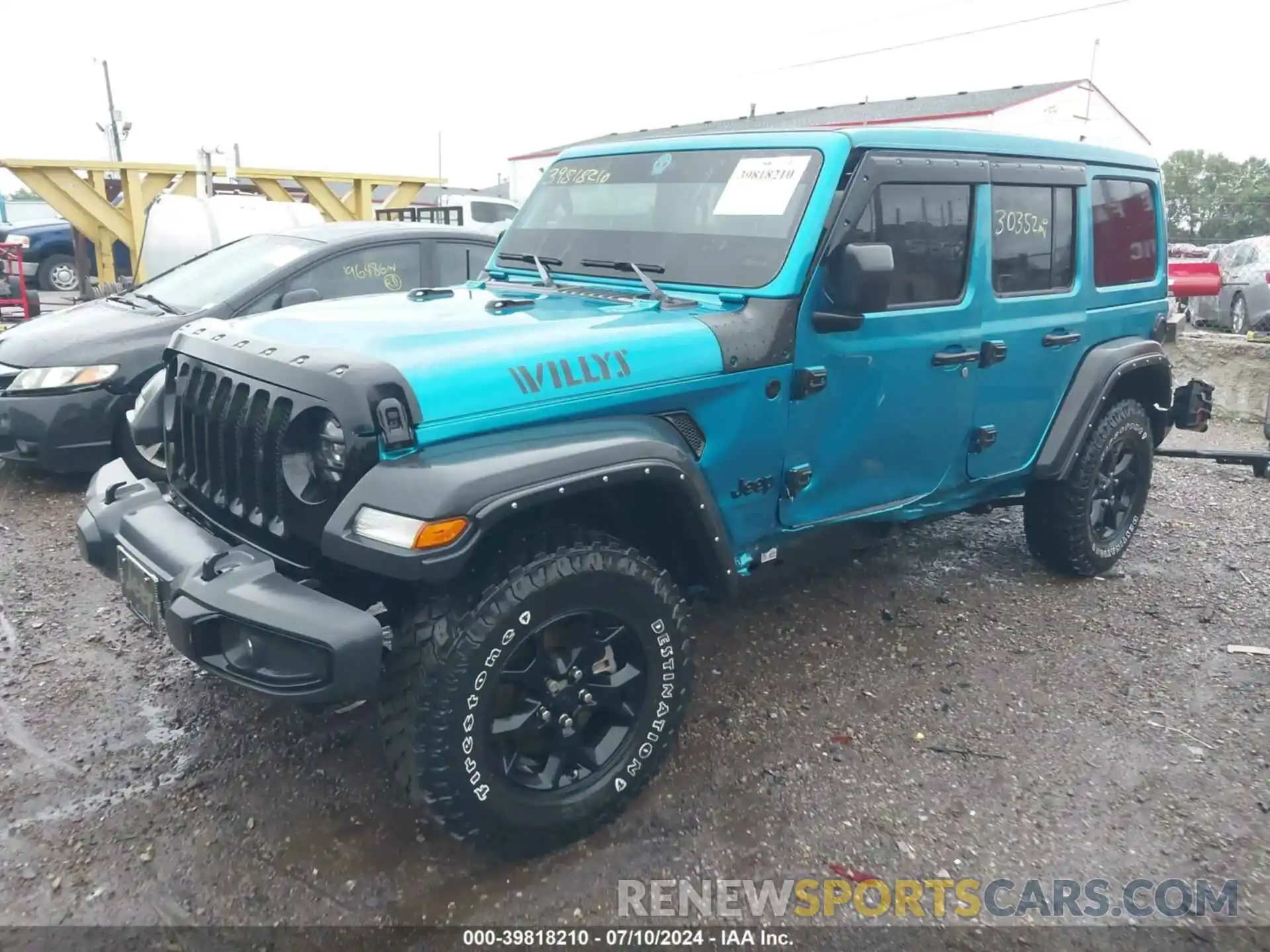 2 Photograph of a damaged car 1C4HJXDG3LW325713 JEEP WRANGLER UNLIMITED 2020