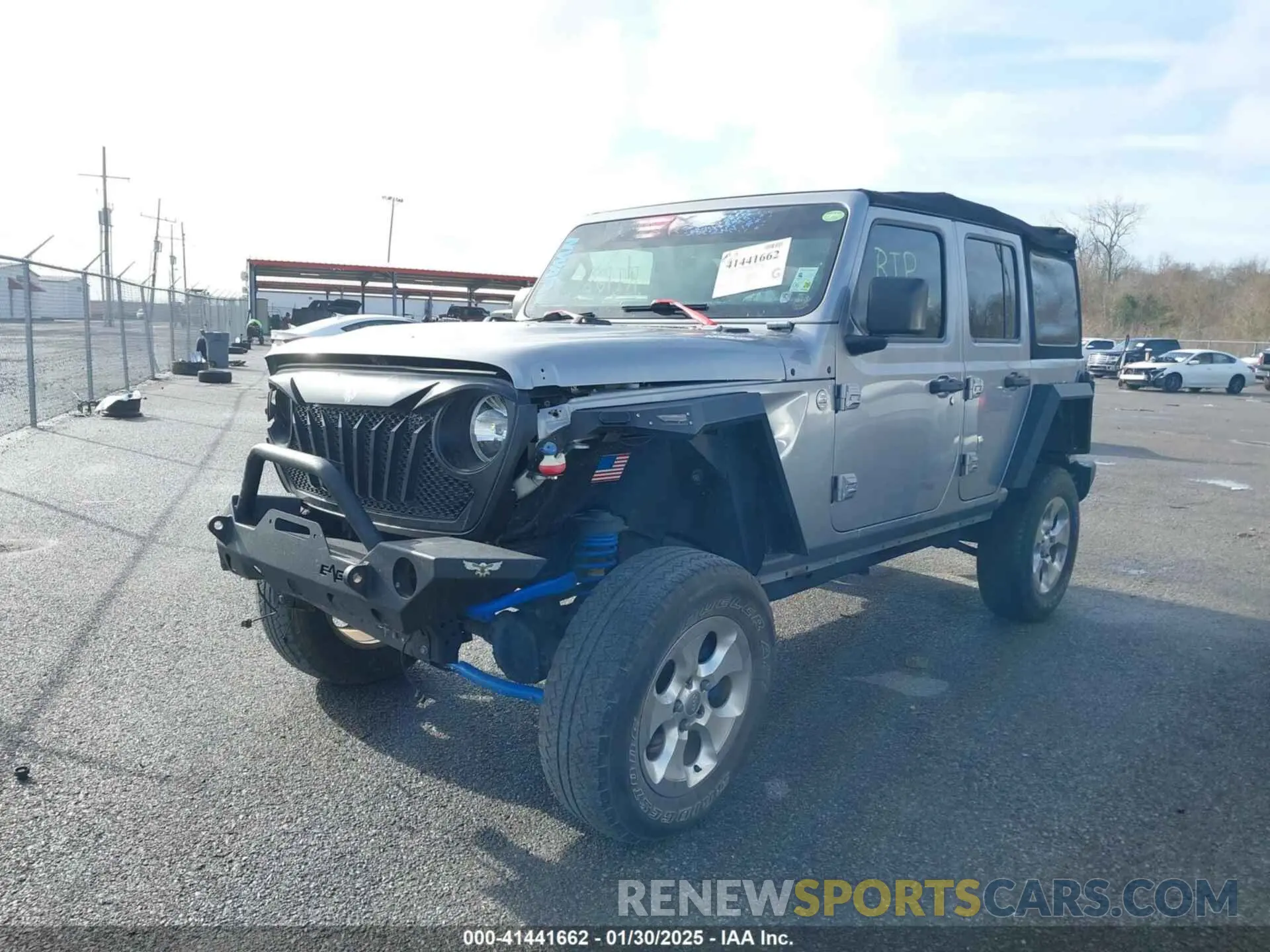 2 Photograph of a damaged car 1C4HJXDG4LW221778 JEEP WRANGLER UNLIMITED 2020