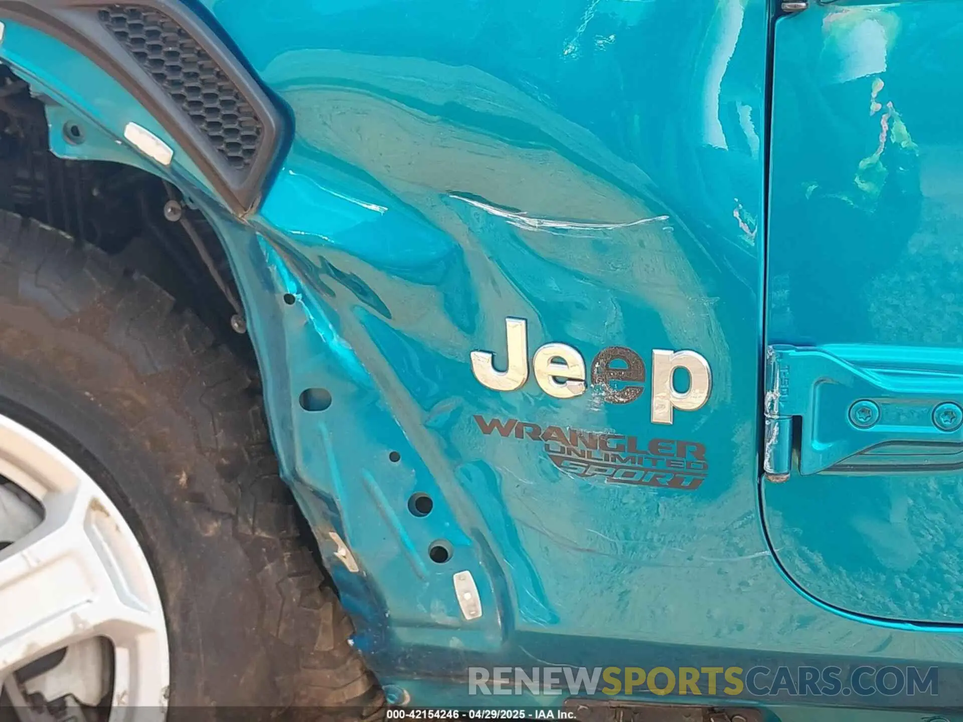 19 Photograph of a damaged car 1C4HJXDG4LW331133 JEEP WRANGLER UNLIMITED 2020