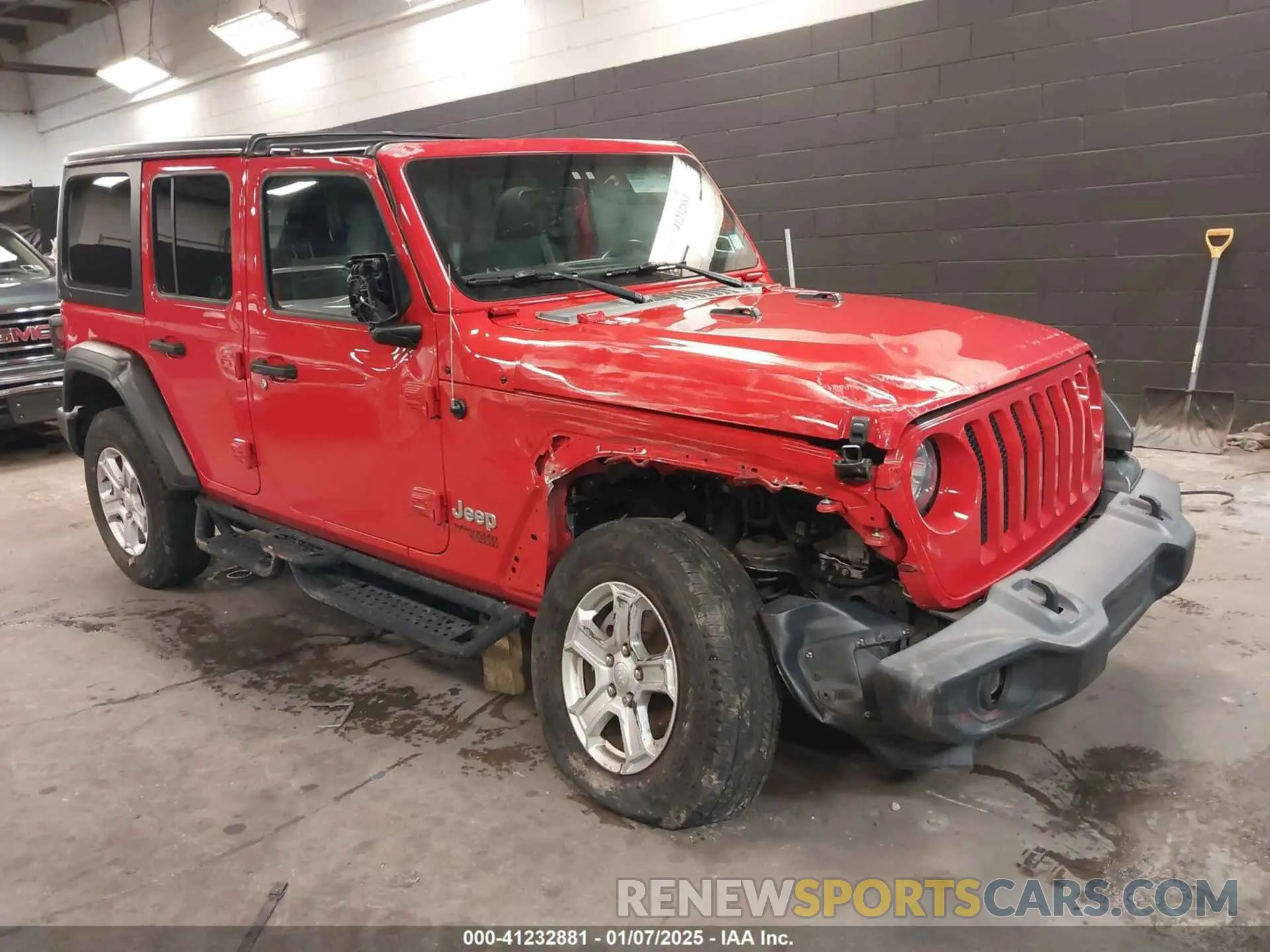 1 Photograph of a damaged car 1C4HJXDG6LW102873 JEEP WRANGLER UNLIMITED 2020