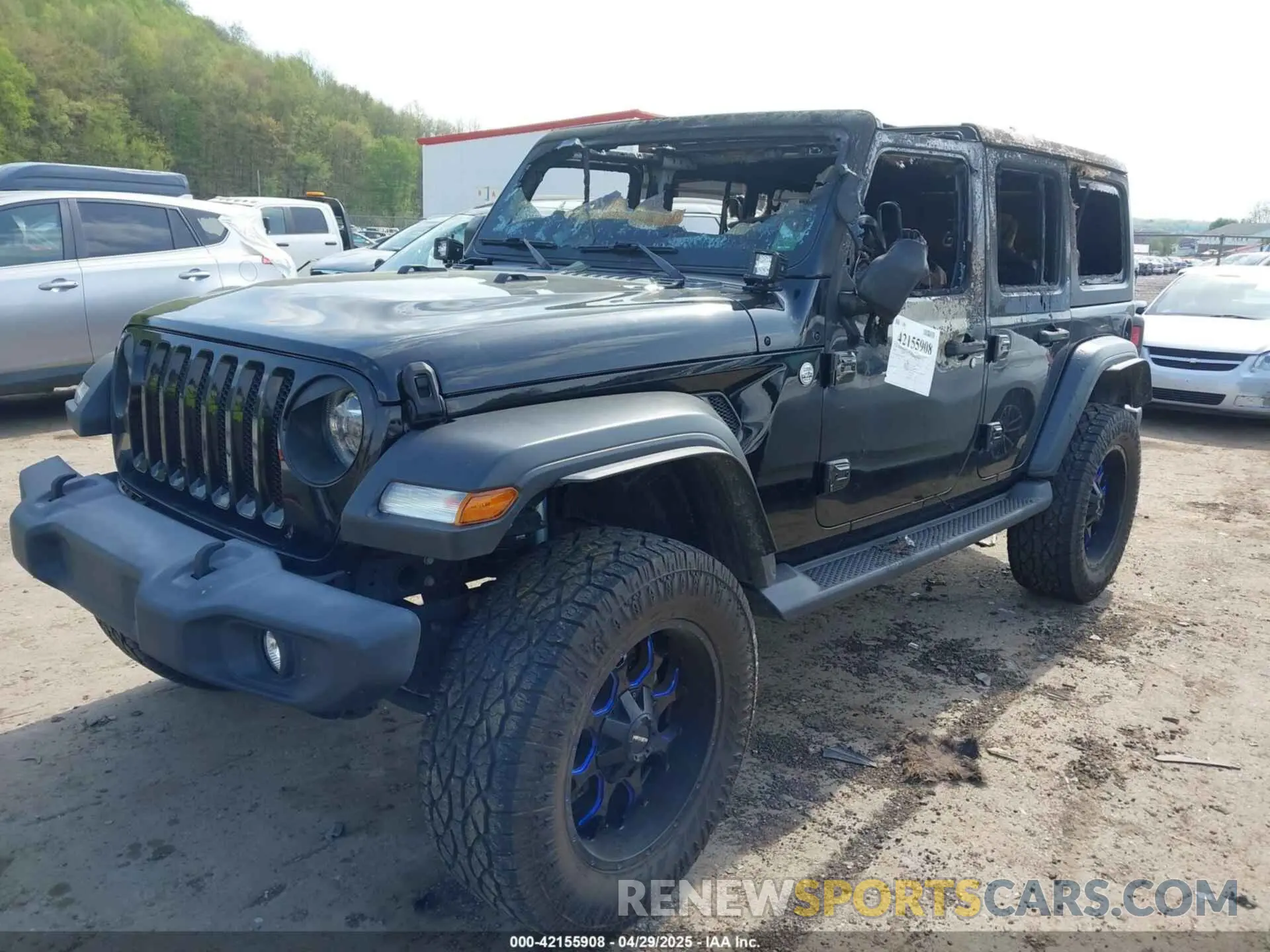 2 Photograph of a damaged car 1C4HJXDG7LW263975 JEEP WRANGLER UNLIMITED 2020
