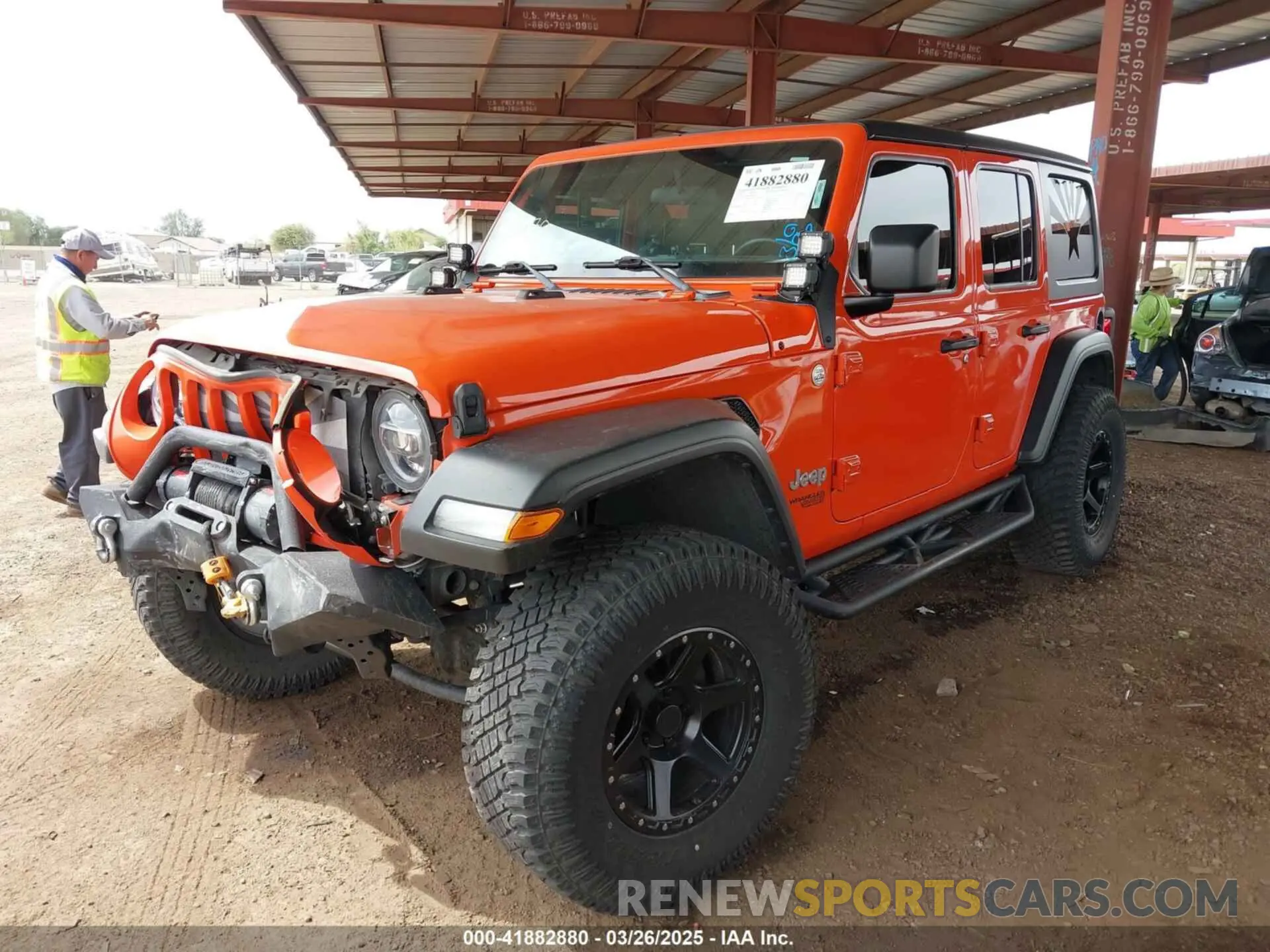 2 Photograph of a damaged car 1C4HJXDG8LW110070 JEEP WRANGLER UNLIMITED 2020