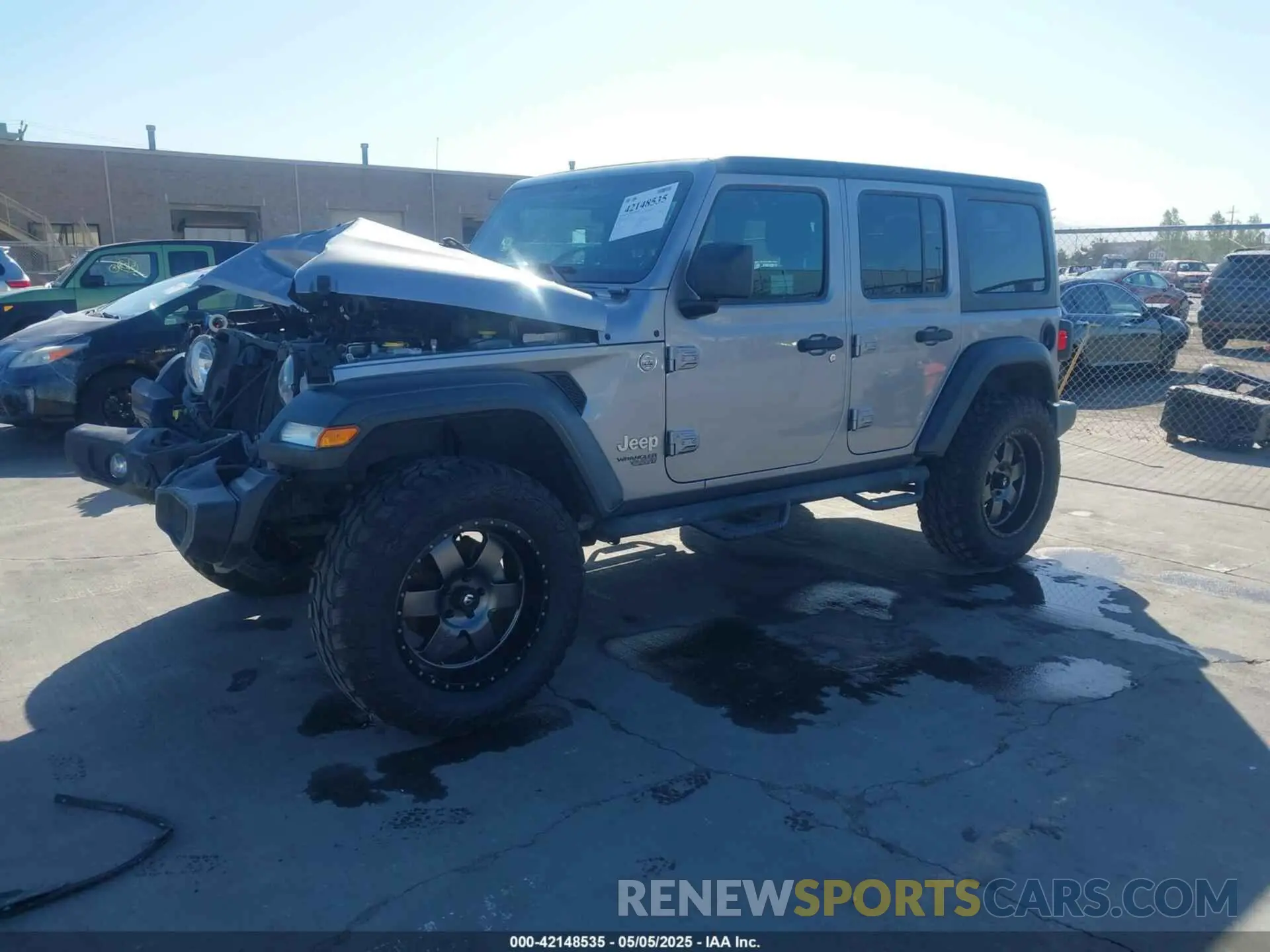 2 Photograph of a damaged car 1C4HJXDG8LW177056 JEEP WRANGLER UNLIMITED 2020