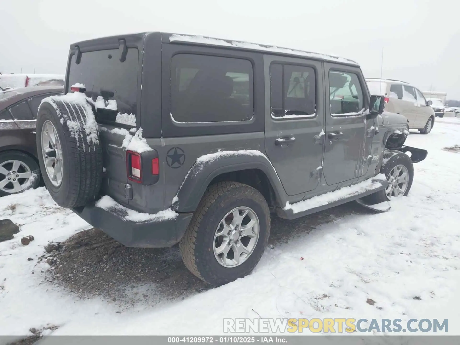 4 Photograph of a damaged car 1C4HJXDG9LW206175 JEEP WRANGLER UNLIMITED 2020