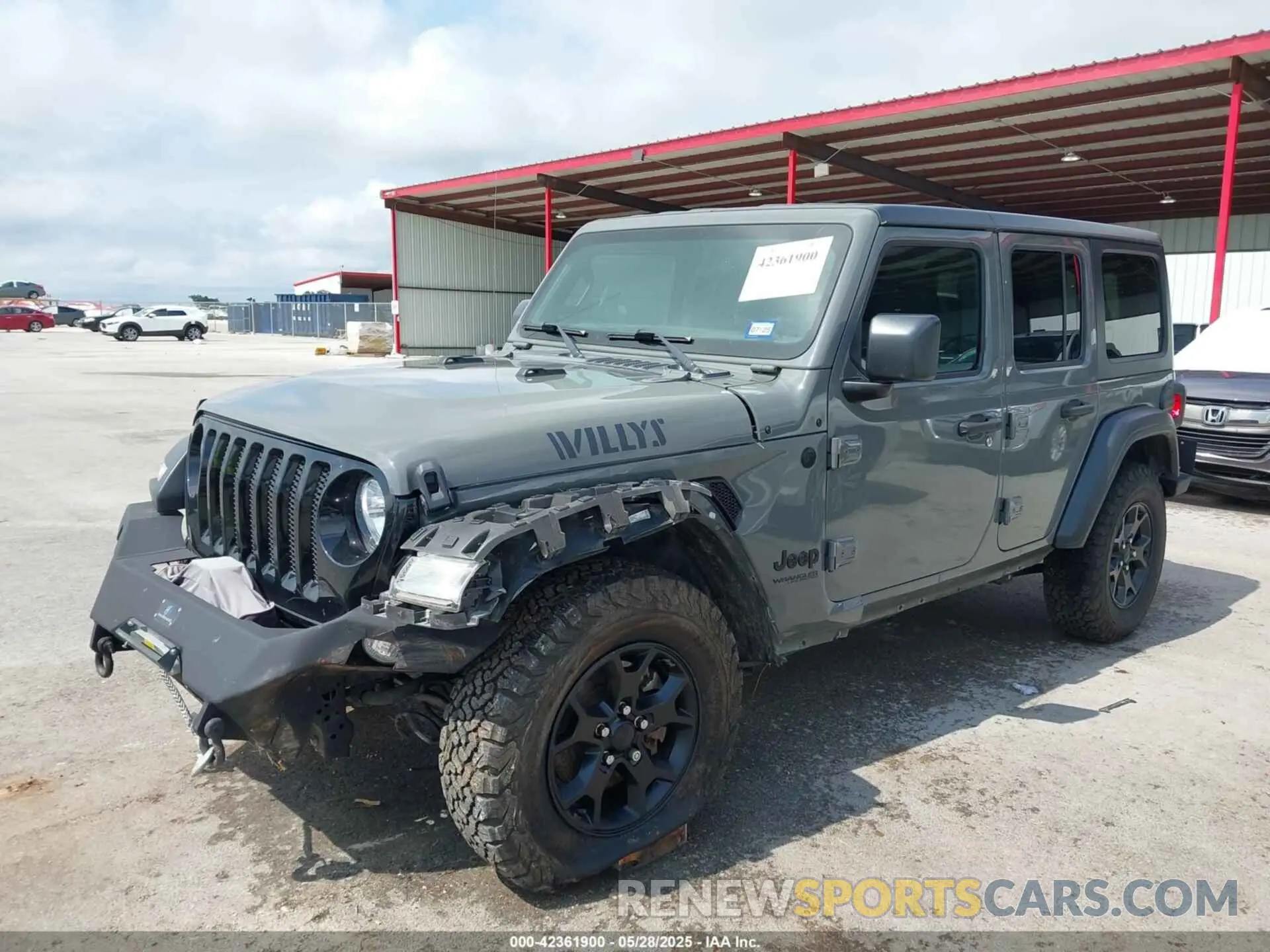 2 Photograph of a damaged car 1C4HJXDG9LW290921 JEEP WRANGLER UNLIMITED 2020