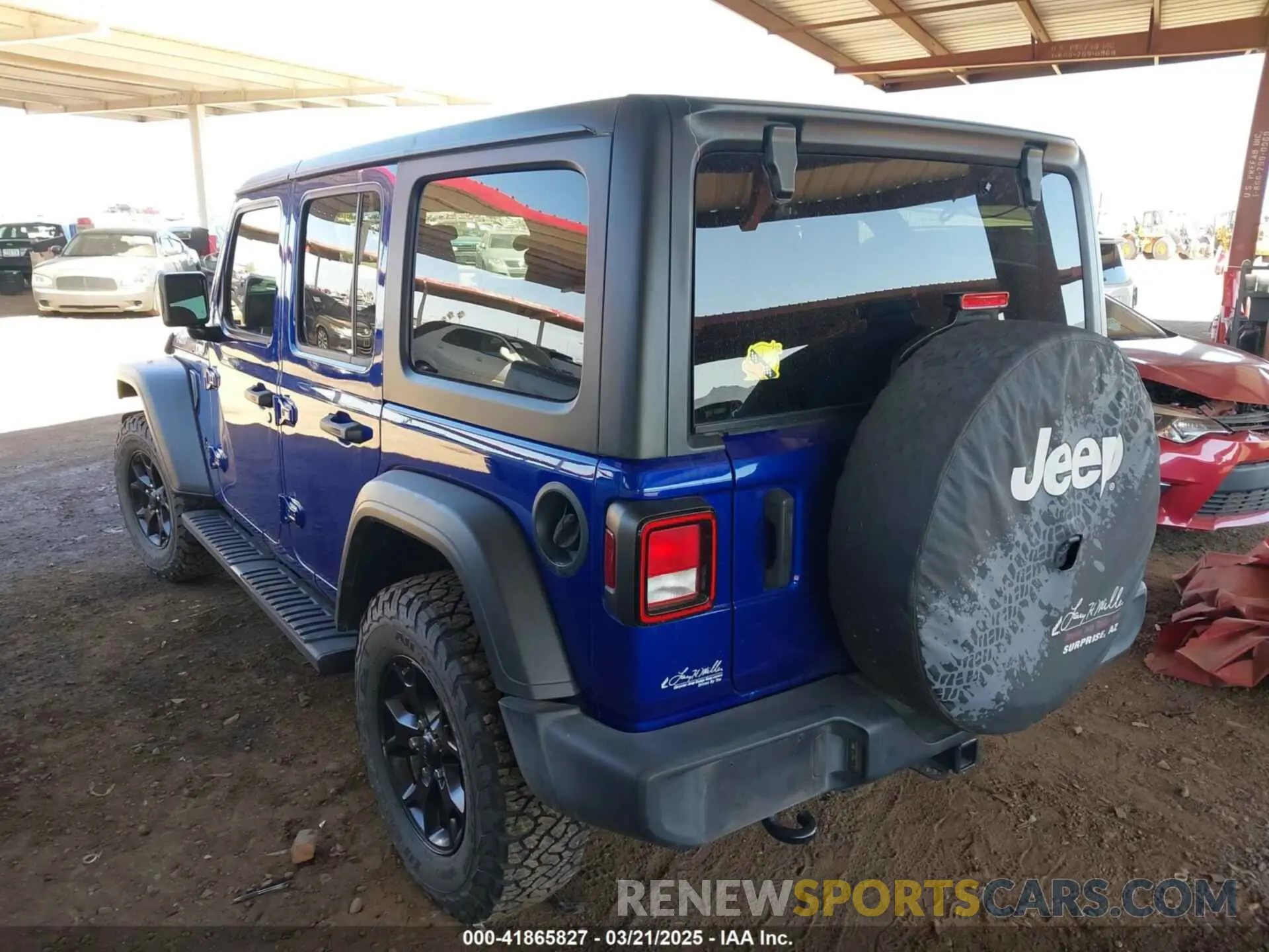 3 Photograph of a damaged car 1C4HJXDG9LW325327 JEEP WRANGLER UNLIMITED 2020