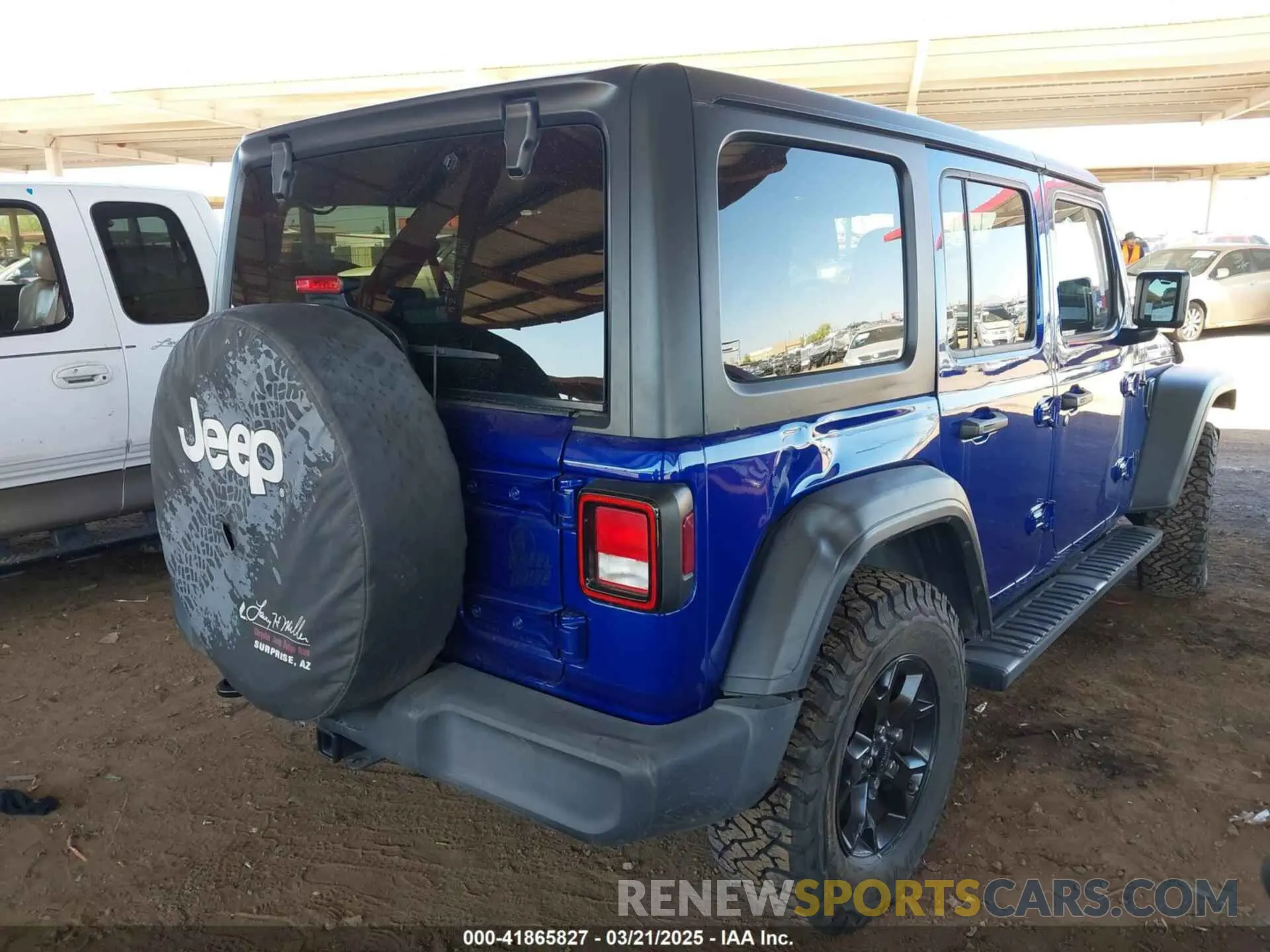 4 Photograph of a damaged car 1C4HJXDG9LW325327 JEEP WRANGLER UNLIMITED 2020