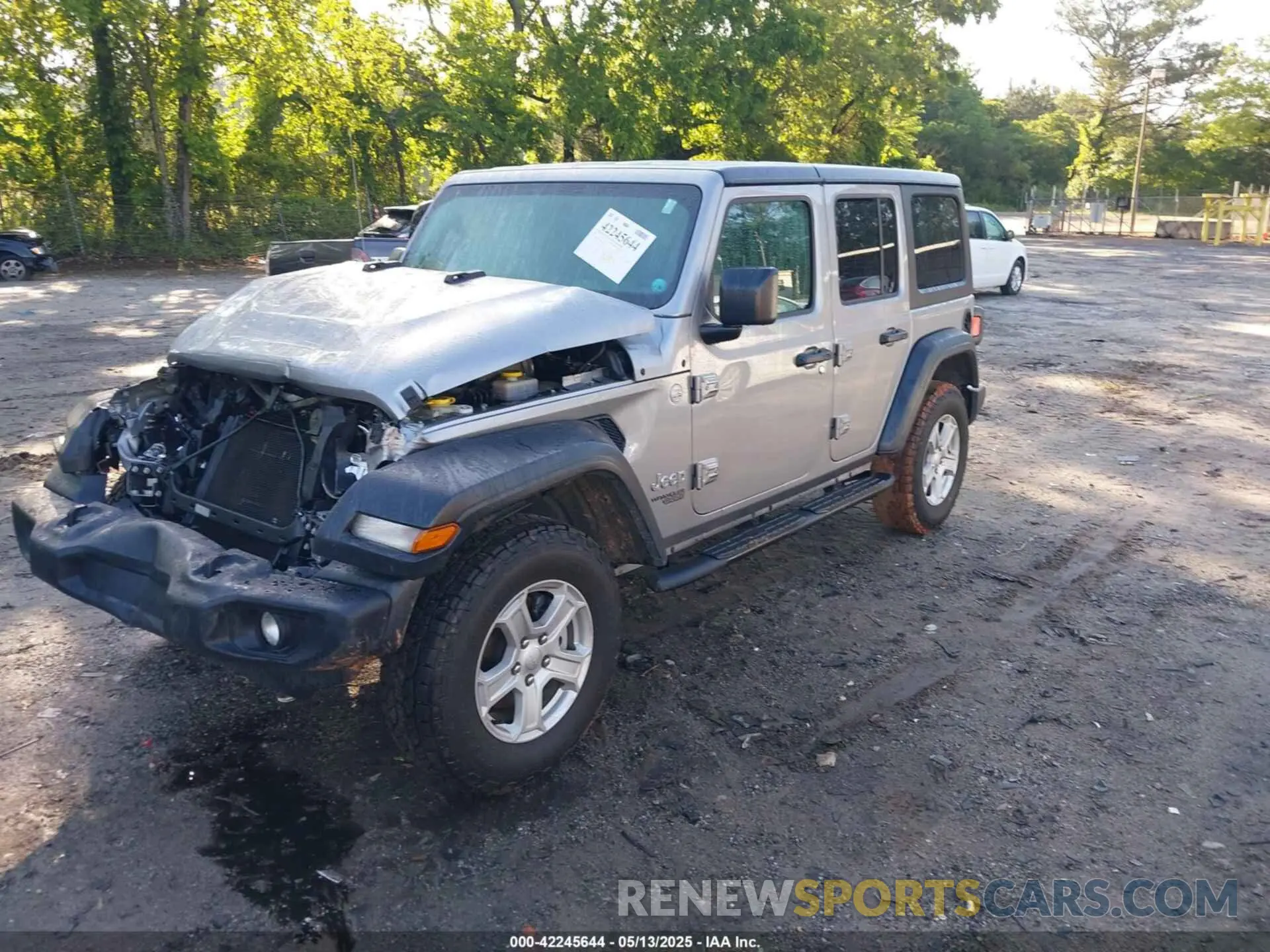 2 Photograph of a damaged car 1C4HJXDGXLW325708 JEEP WRANGLER UNLIMITED 2020