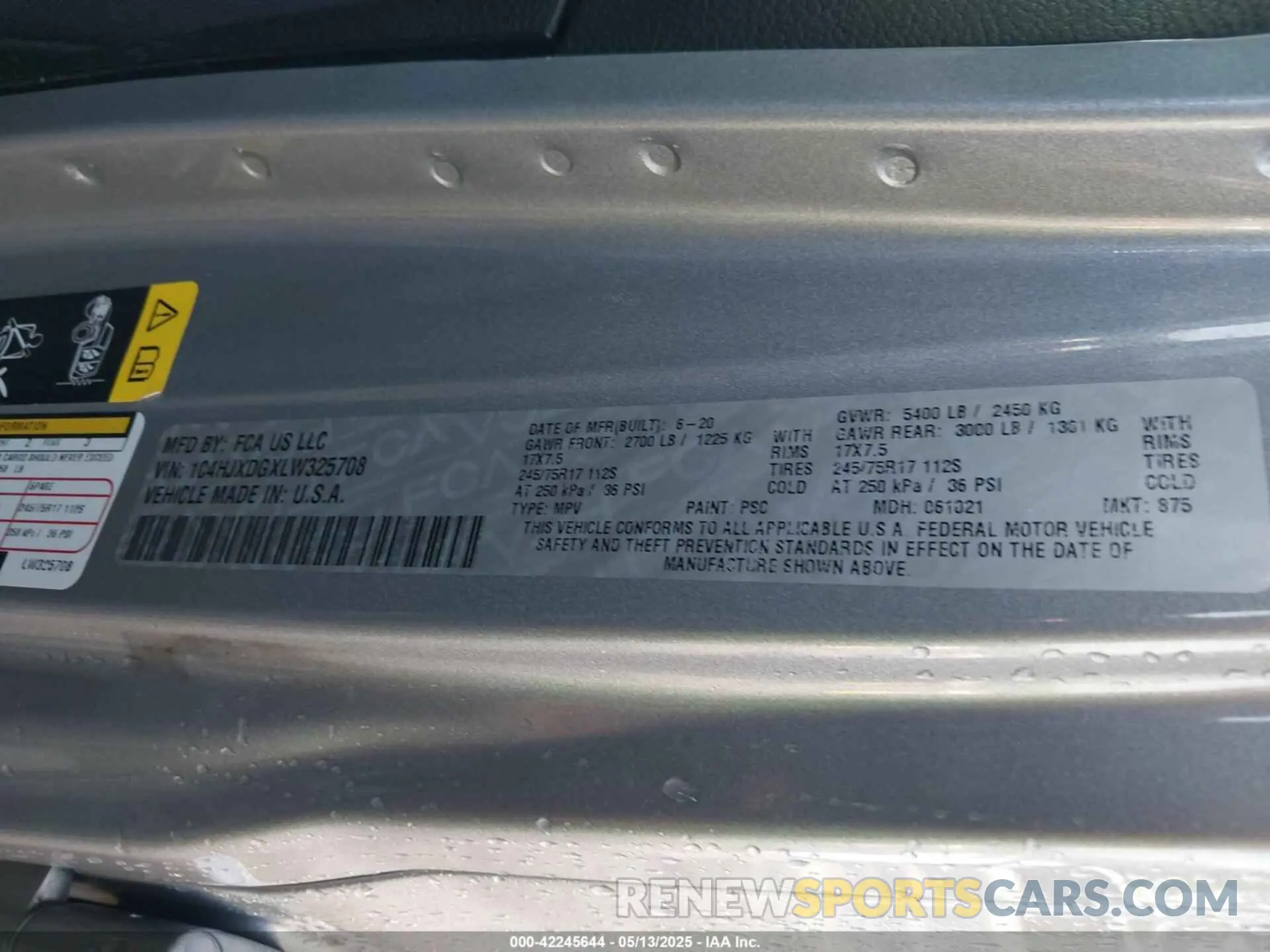 9 Photograph of a damaged car 1C4HJXDGXLW325708 JEEP WRANGLER UNLIMITED 2020