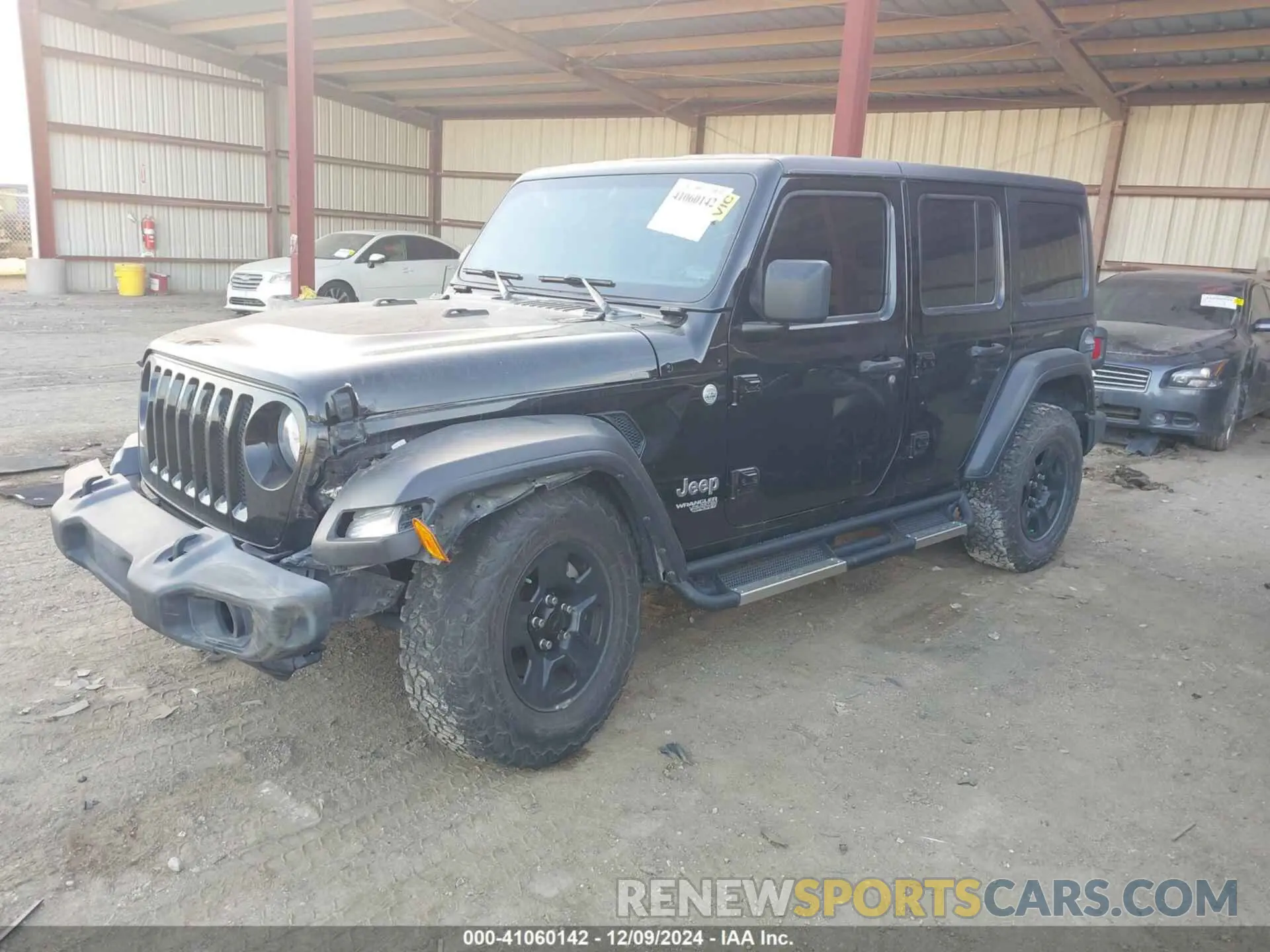 2 Photograph of a damaged car 1C4HJXDGXLW329841 JEEP WRANGLER UNLIMITED 2020