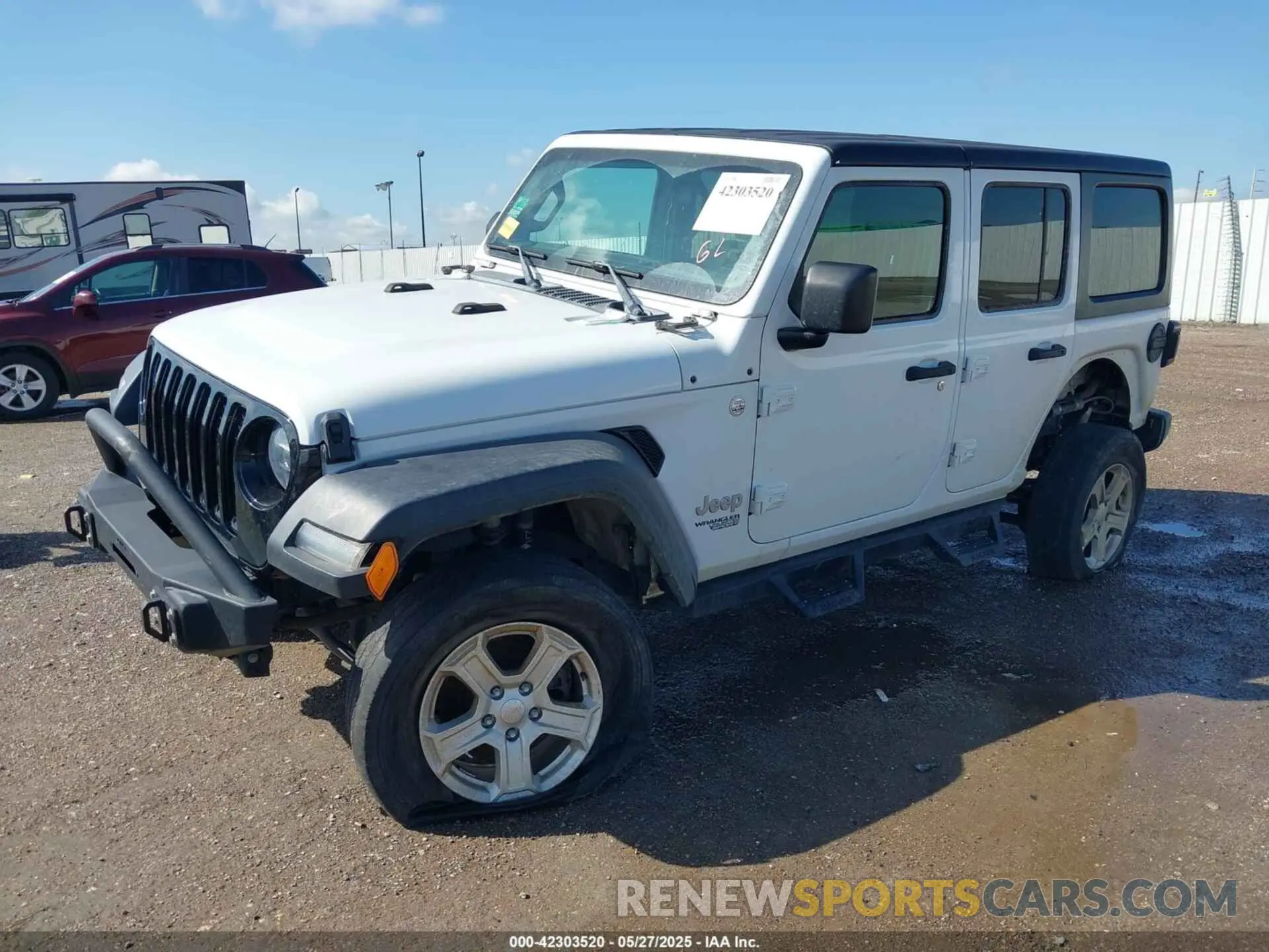 2 Photograph of a damaged car 1C4HJXDM2LW262867 JEEP WRANGLER UNLIMITED 2020