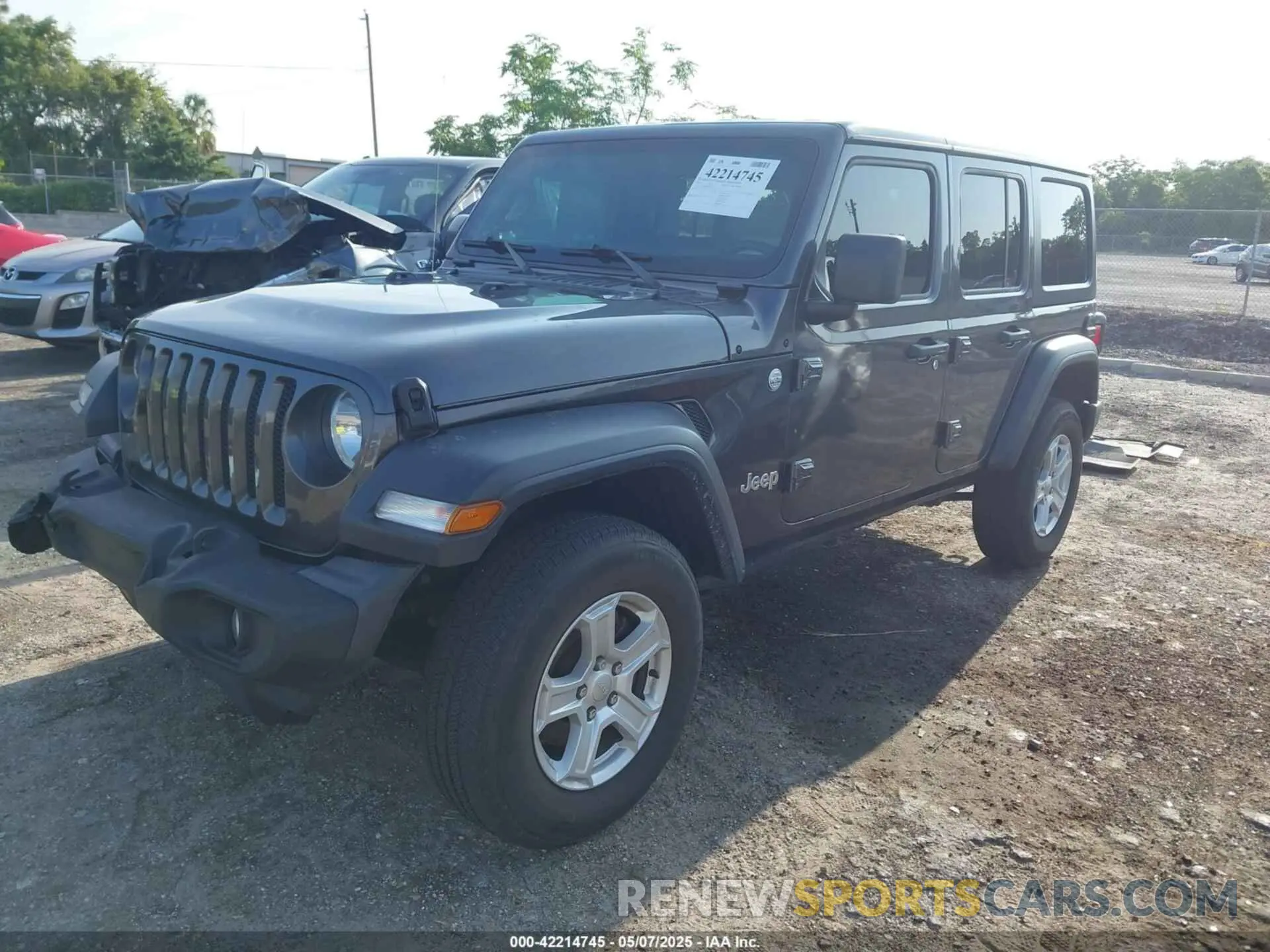 2 Photograph of a damaged car 1C4HJXDM7LW270513 JEEP WRANGLER UNLIMITED 2020