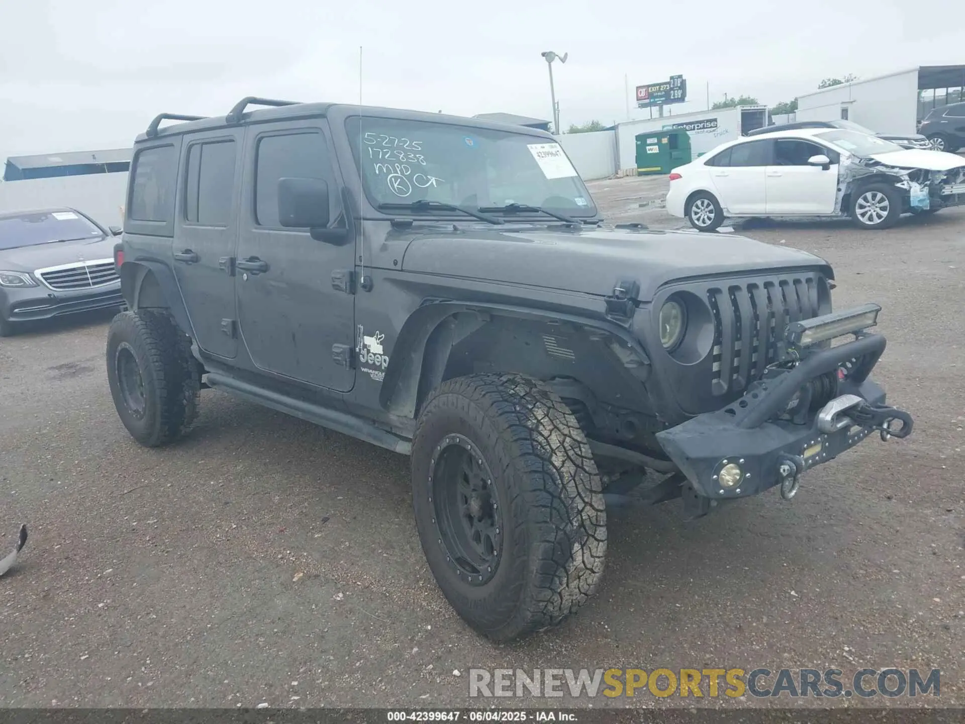 1 Photograph of a damaged car 1C4HJXDM8LW293878 JEEP WRANGLER UNLIMITED 2020