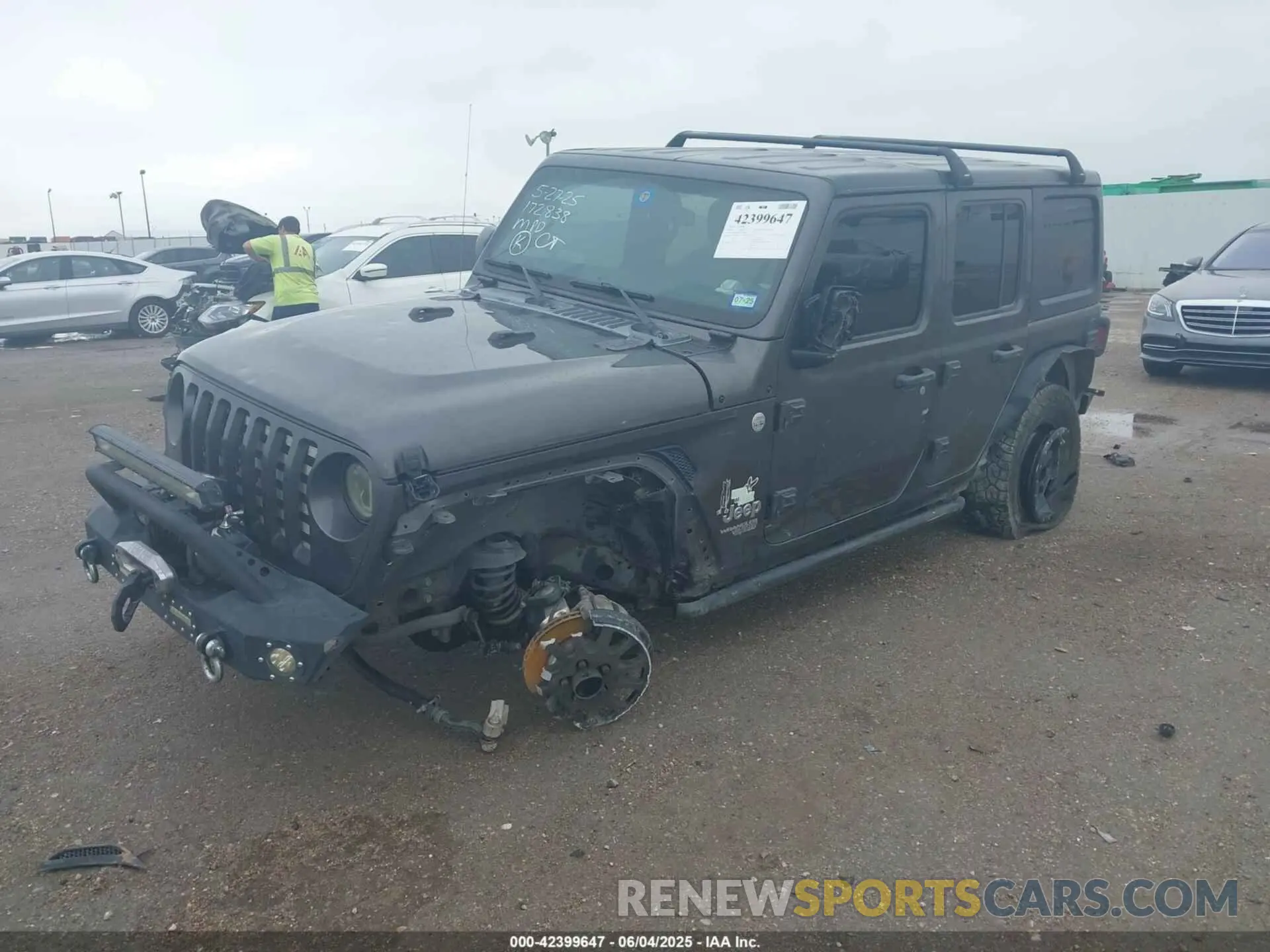 2 Photograph of a damaged car 1C4HJXDM8LW293878 JEEP WRANGLER UNLIMITED 2020