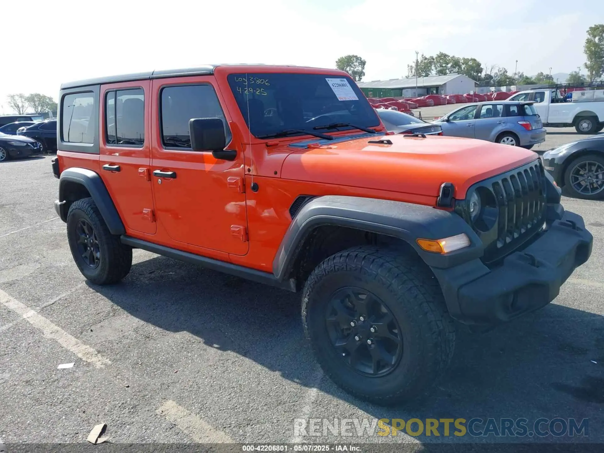 1 Photograph of a damaged car 1C4HJXDM9LW285935 JEEP WRANGLER UNLIMITED 2020