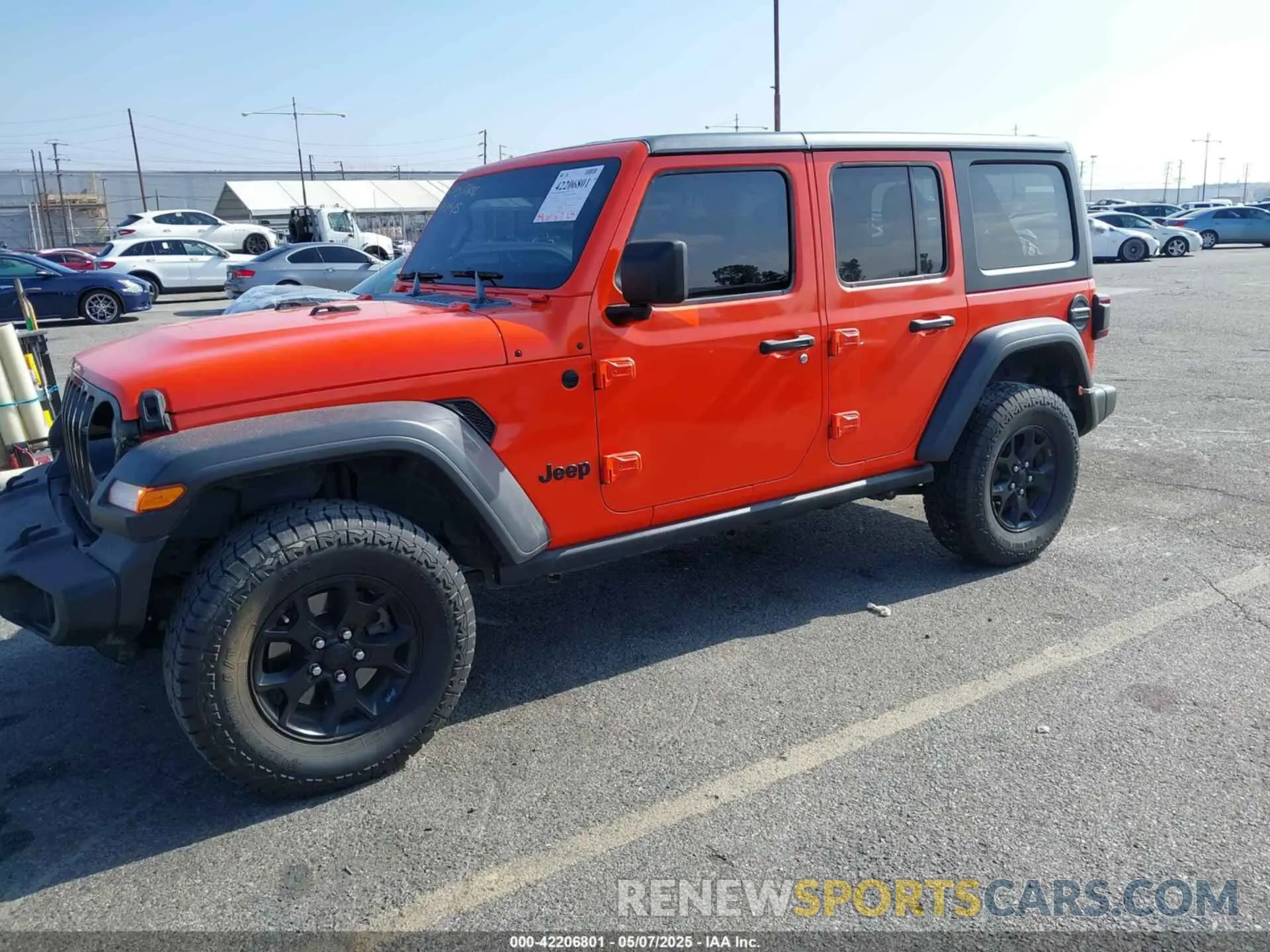2 Photograph of a damaged car 1C4HJXDM9LW285935 JEEP WRANGLER UNLIMITED 2020