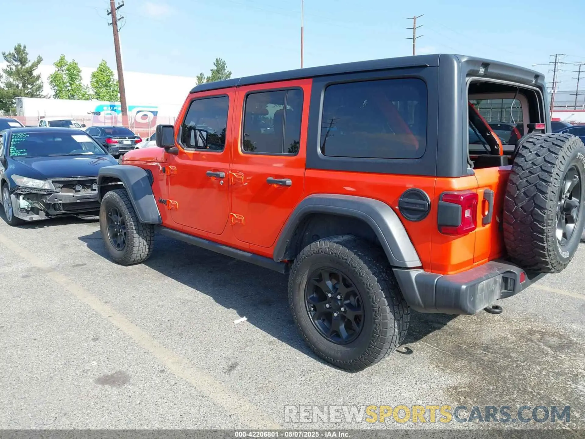 3 Photograph of a damaged car 1C4HJXDM9LW285935 JEEP WRANGLER UNLIMITED 2020