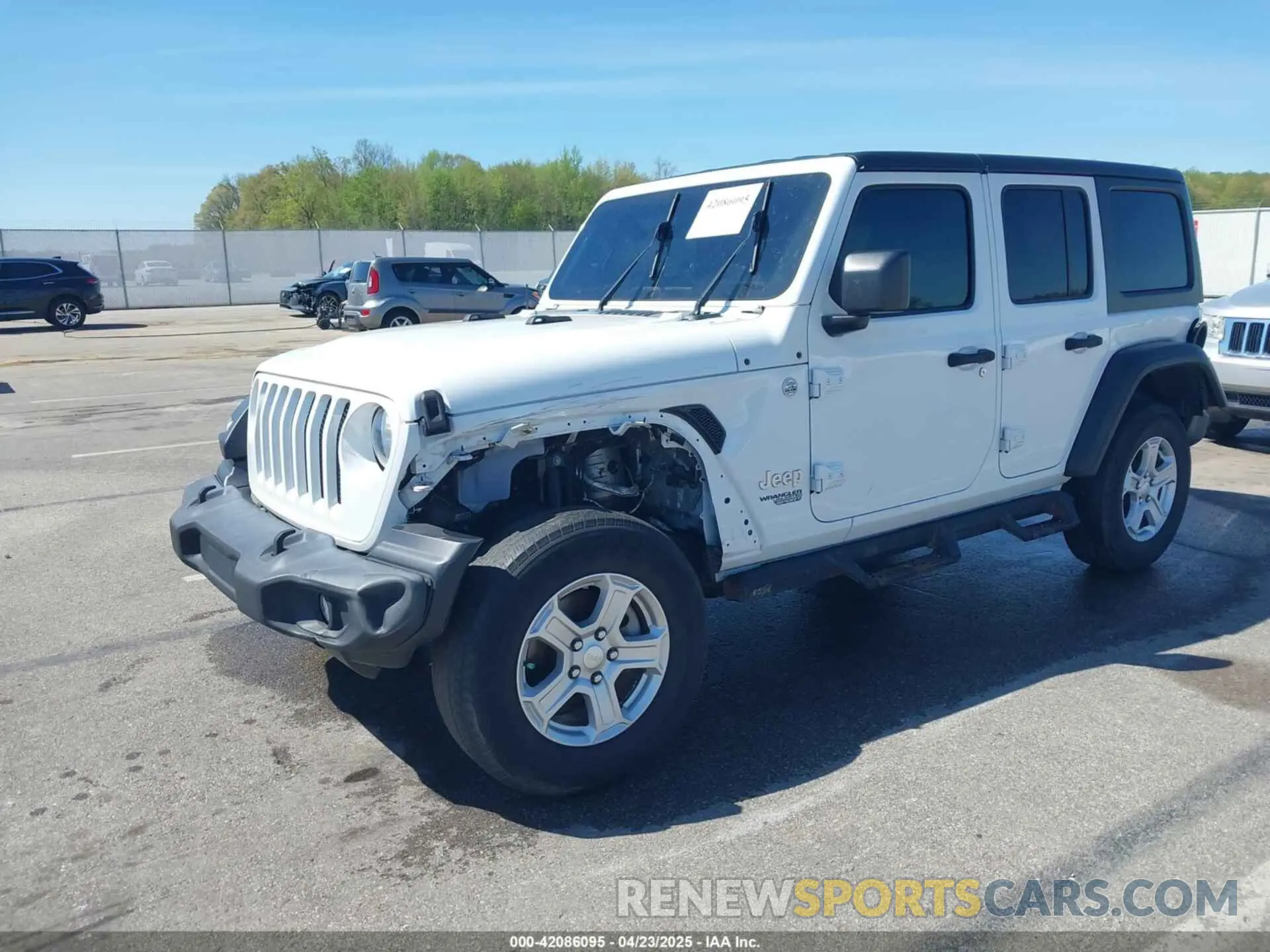 2 Photograph of a damaged car 1C4HJXDN2LW138980 JEEP WRANGLER UNLIMITED 2020