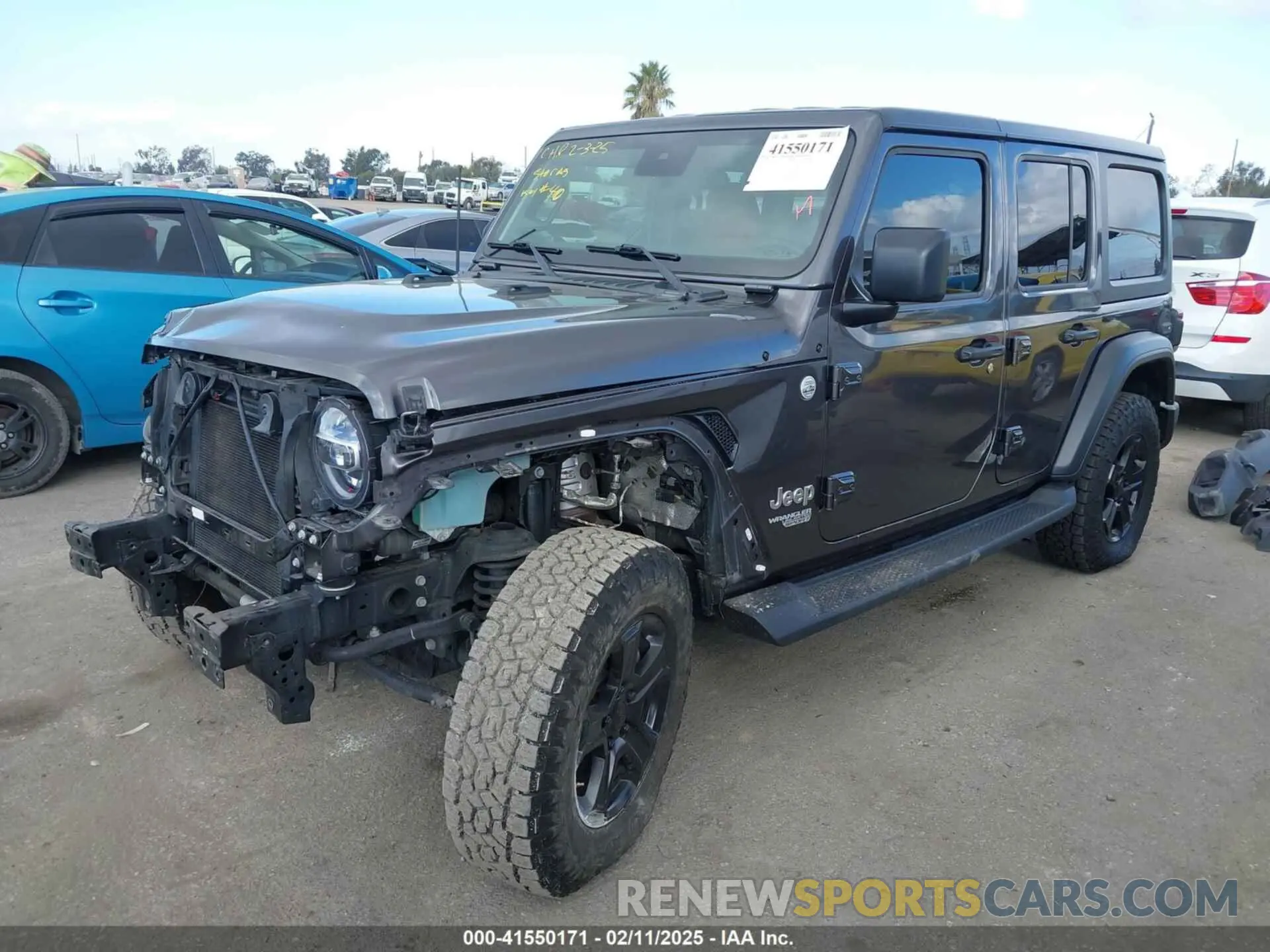 2 Photograph of a damaged car 1C4HJXDN4LW345855 JEEP WRANGLER UNLIMITED 2020