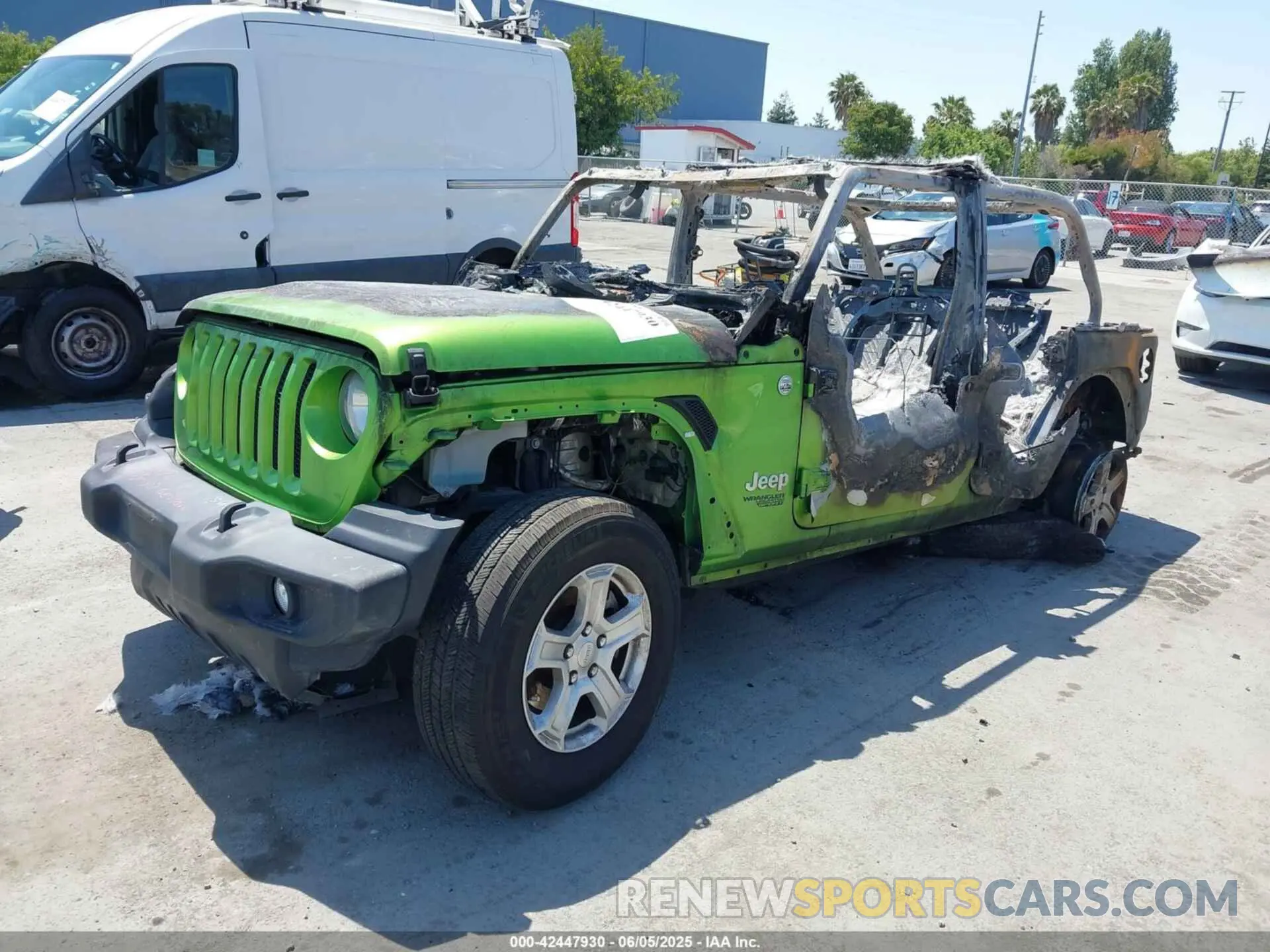 2 Photograph of a damaged car 1C4HJXDN5LW126953 JEEP WRANGLER UNLIMITED 2020