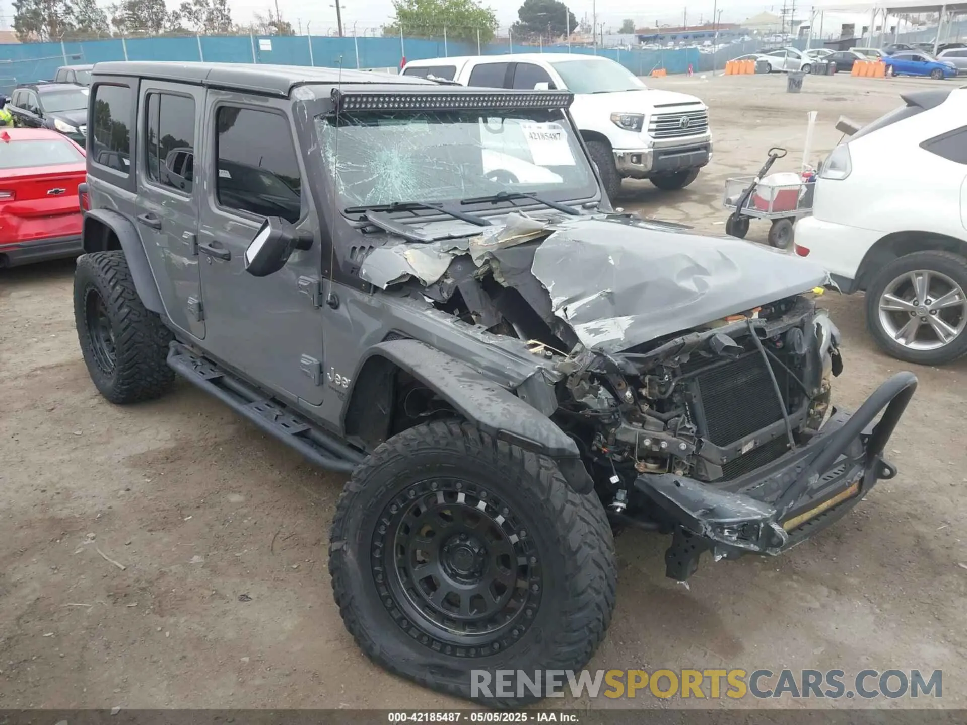 1 Photograph of a damaged car 1C4HJXDN5LW127004 JEEP WRANGLER UNLIMITED 2020