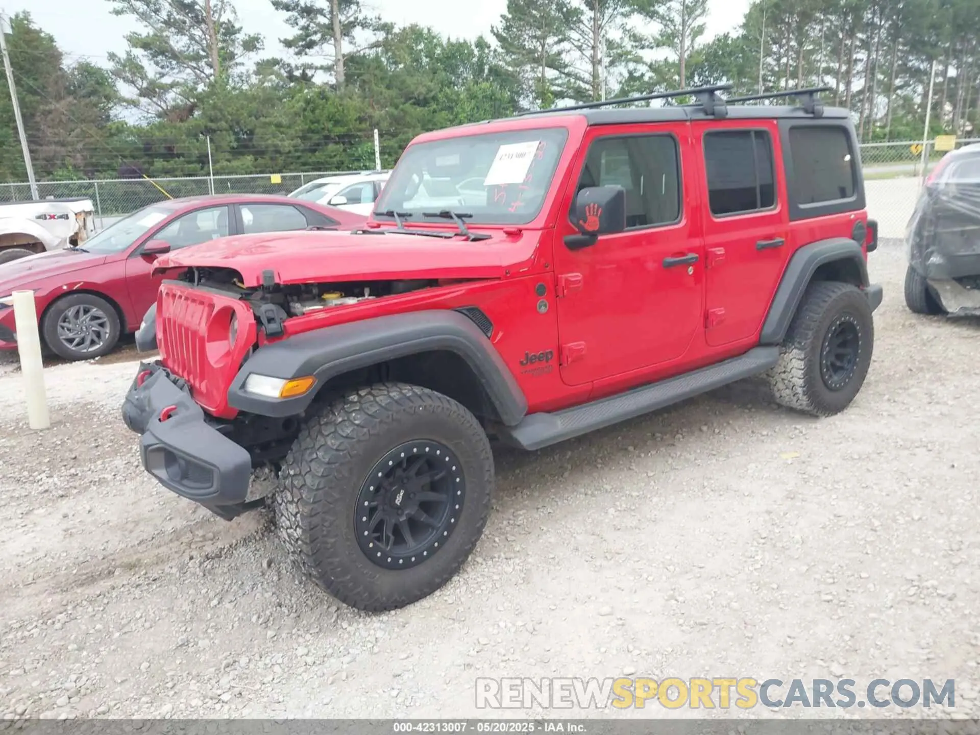 2 Photograph of a damaged car 1C4HJXDN5LW160410 JEEP WRANGLER UNLIMITED 2020