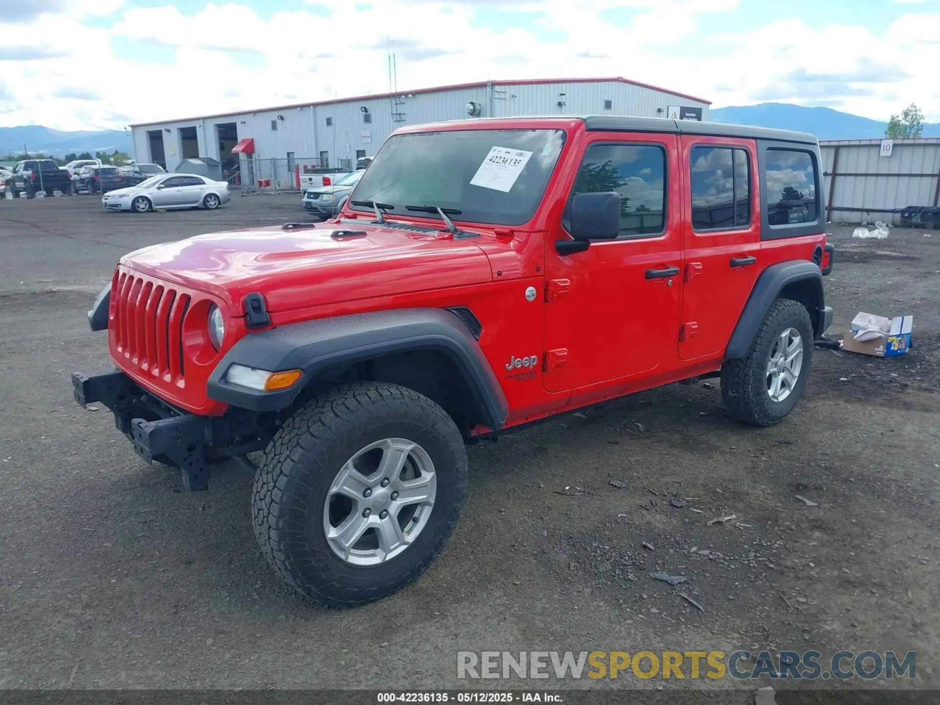 2 Photograph of a damaged car 1C4HJXDN5LW279865 JEEP WRANGLER UNLIMITED 2020