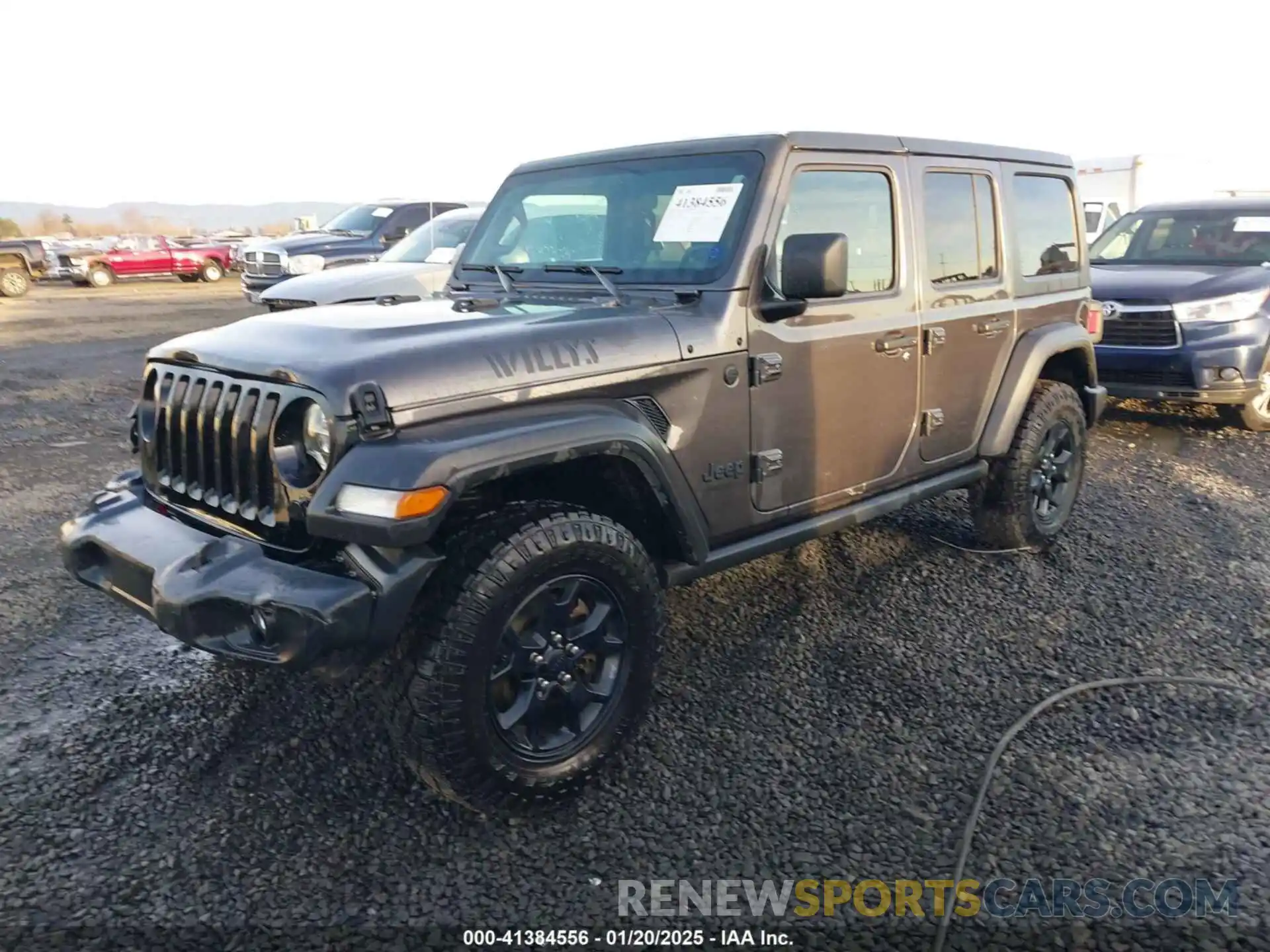 2 Photograph of a damaged car 1C4HJXDN6LW159346 JEEP WRANGLER UNLIMITED 2020