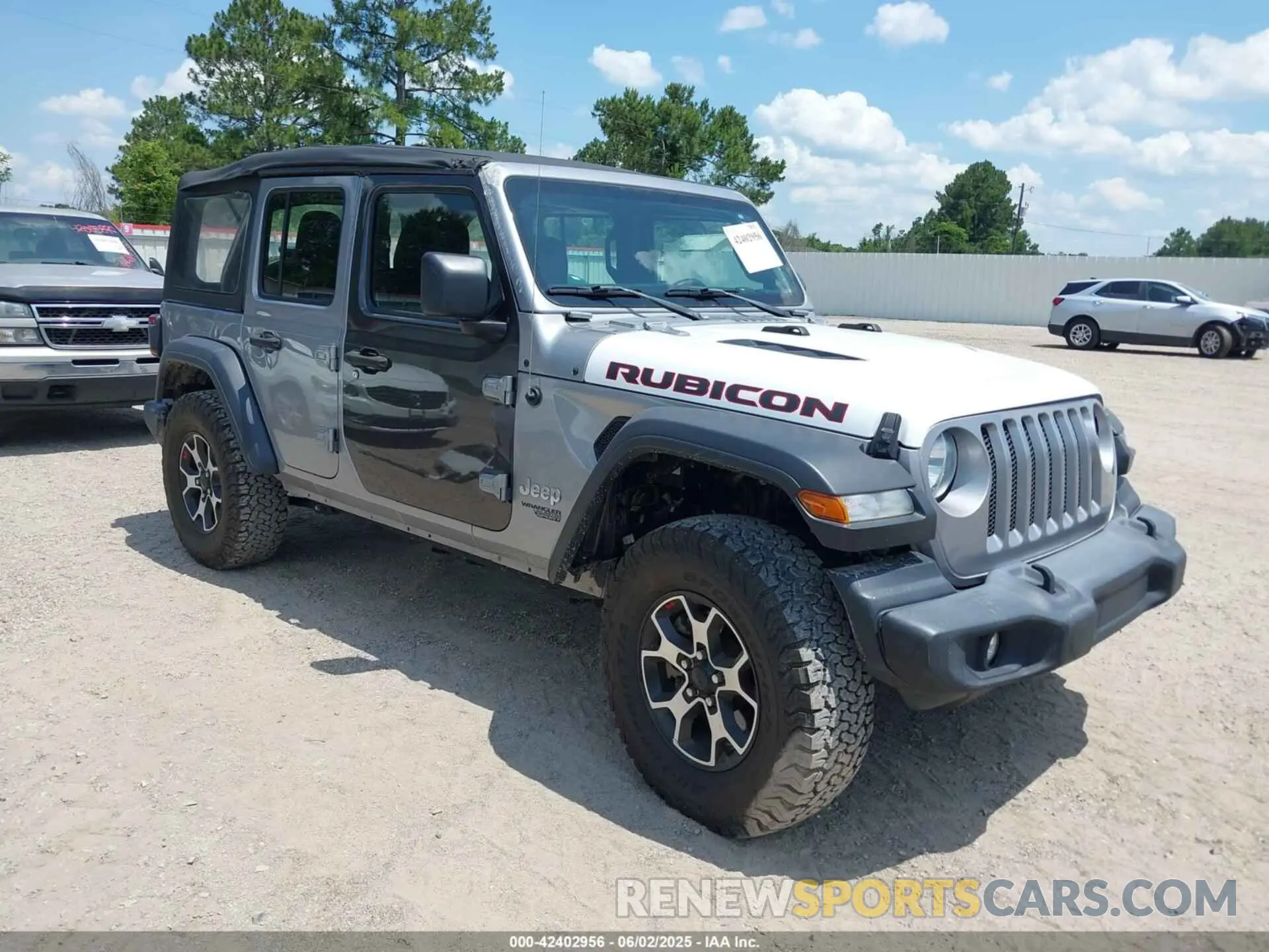 1 Photograph of a damaged car 1C4HJXDN6LW181802 JEEP WRANGLER UNLIMITED 2020