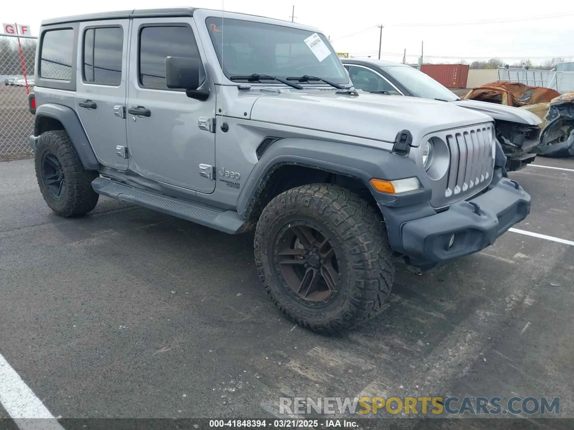 1 Photograph of a damaged car 1C4HJXDN6LW195750 JEEP WRANGLER UNLIMITED 2020