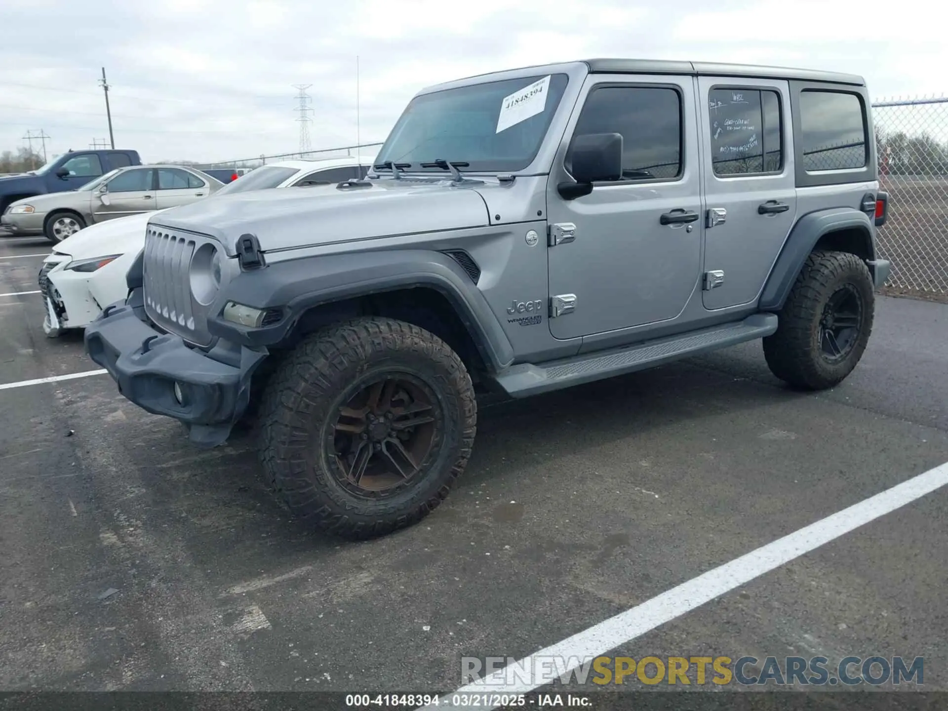 2 Photograph of a damaged car 1C4HJXDN6LW195750 JEEP WRANGLER UNLIMITED 2020