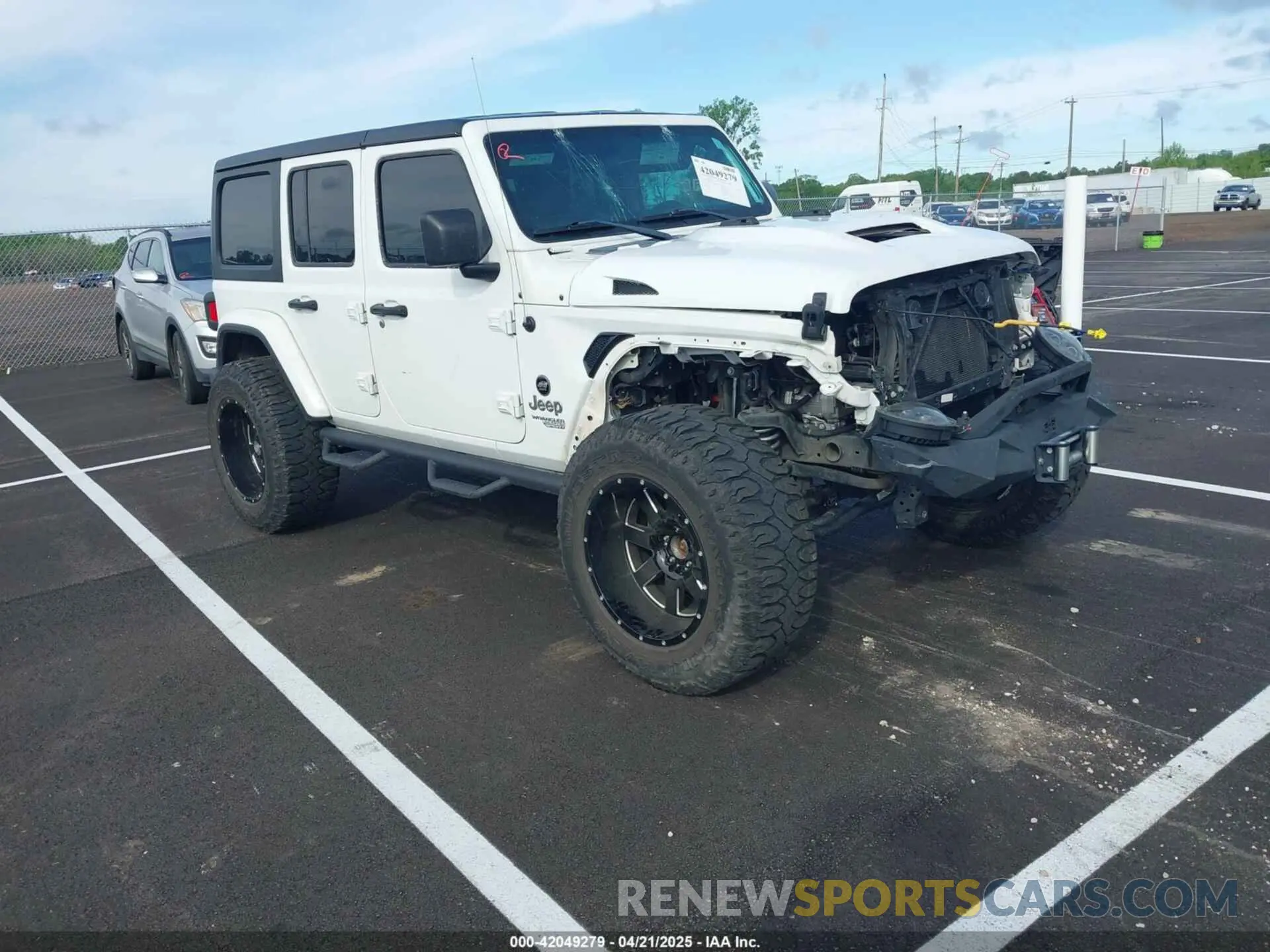 1 Photograph of a damaged car 1C4HJXDN6LW198065 JEEP WRANGLER UNLIMITED 2020