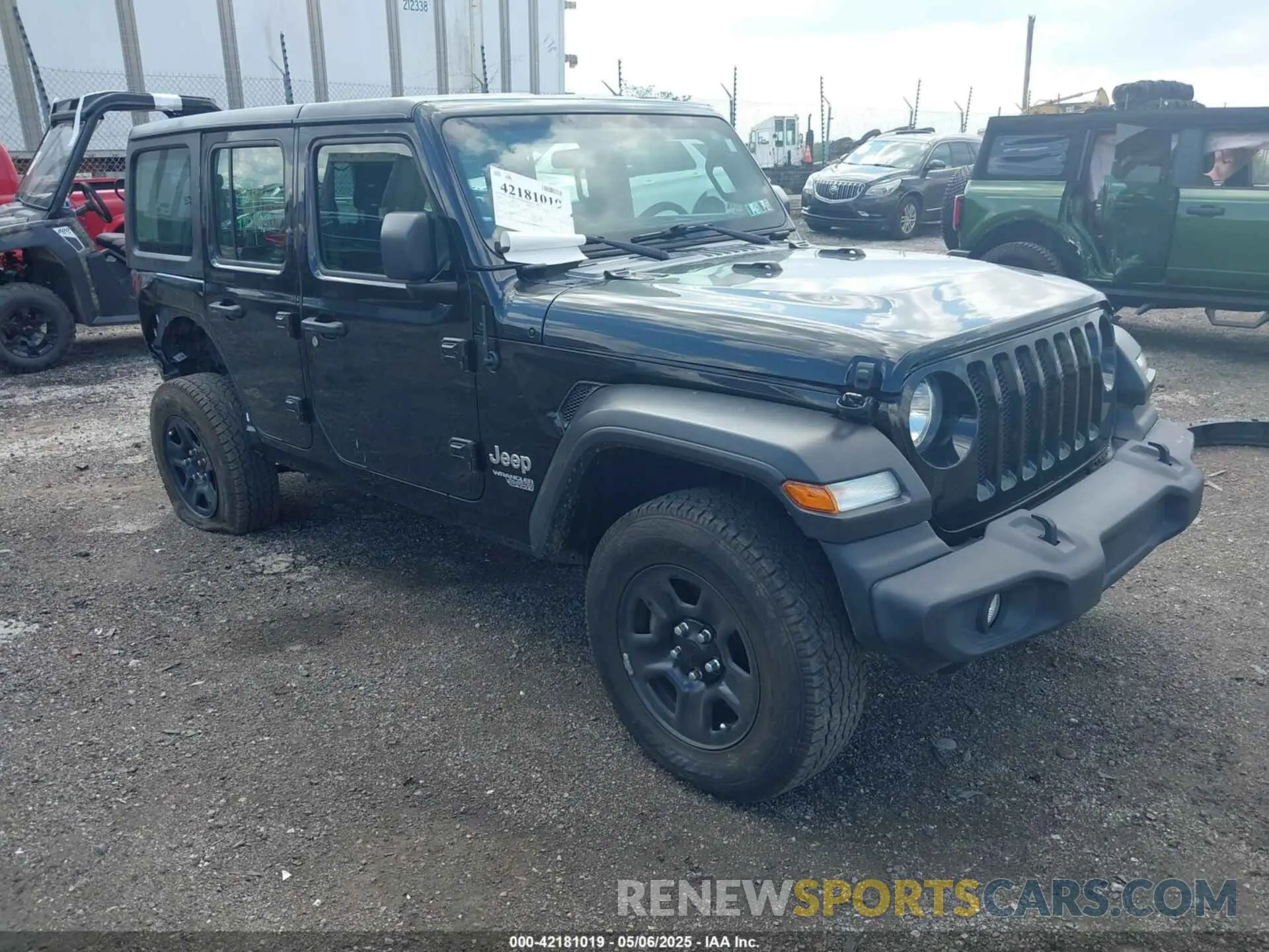 1 Photograph of a damaged car 1C4HJXDN7LW130390 JEEP WRANGLER UNLIMITED 2020