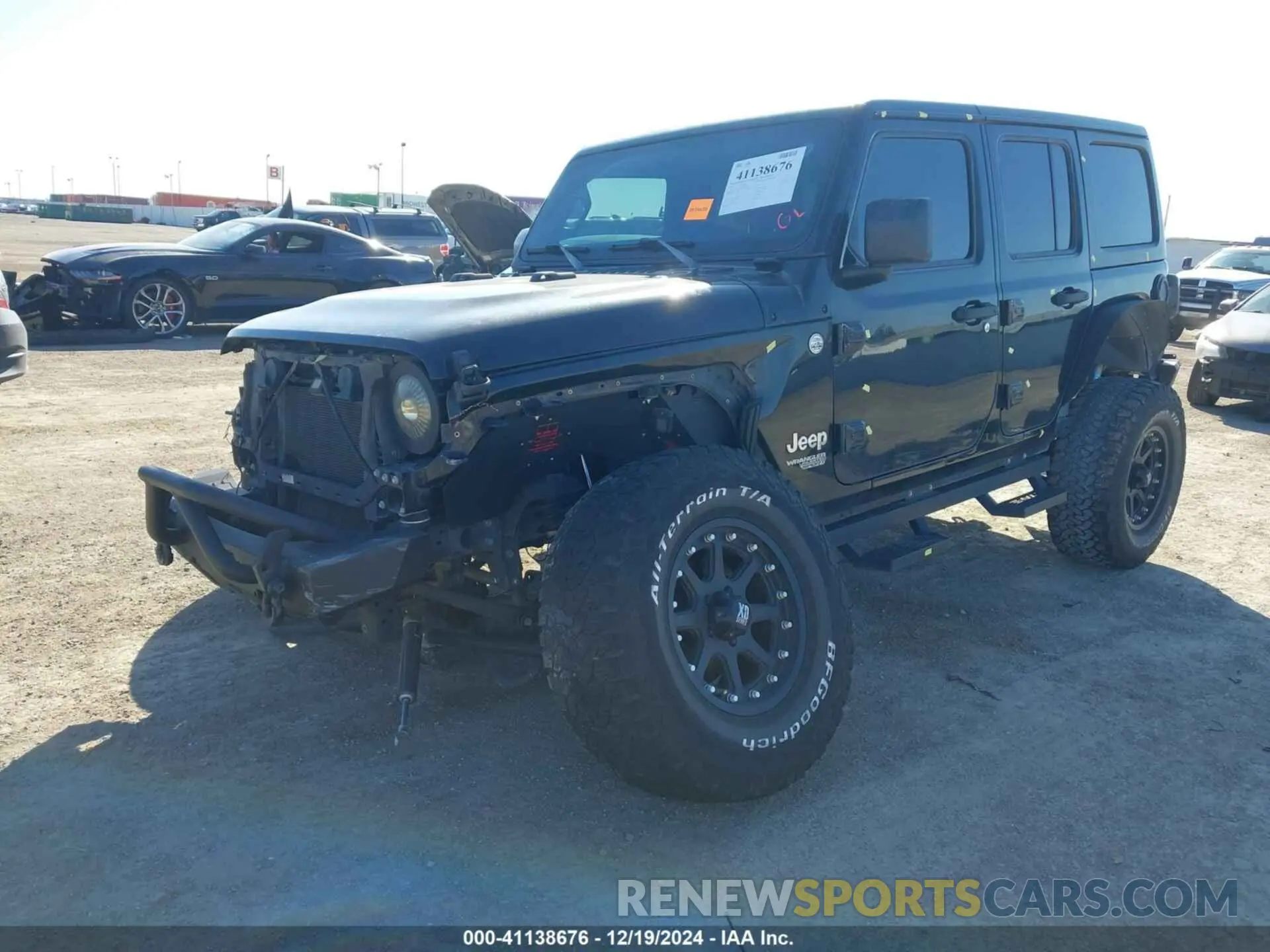 2 Photograph of a damaged car 1C4HJXDN7LW275350 JEEP WRANGLER UNLIMITED 2020