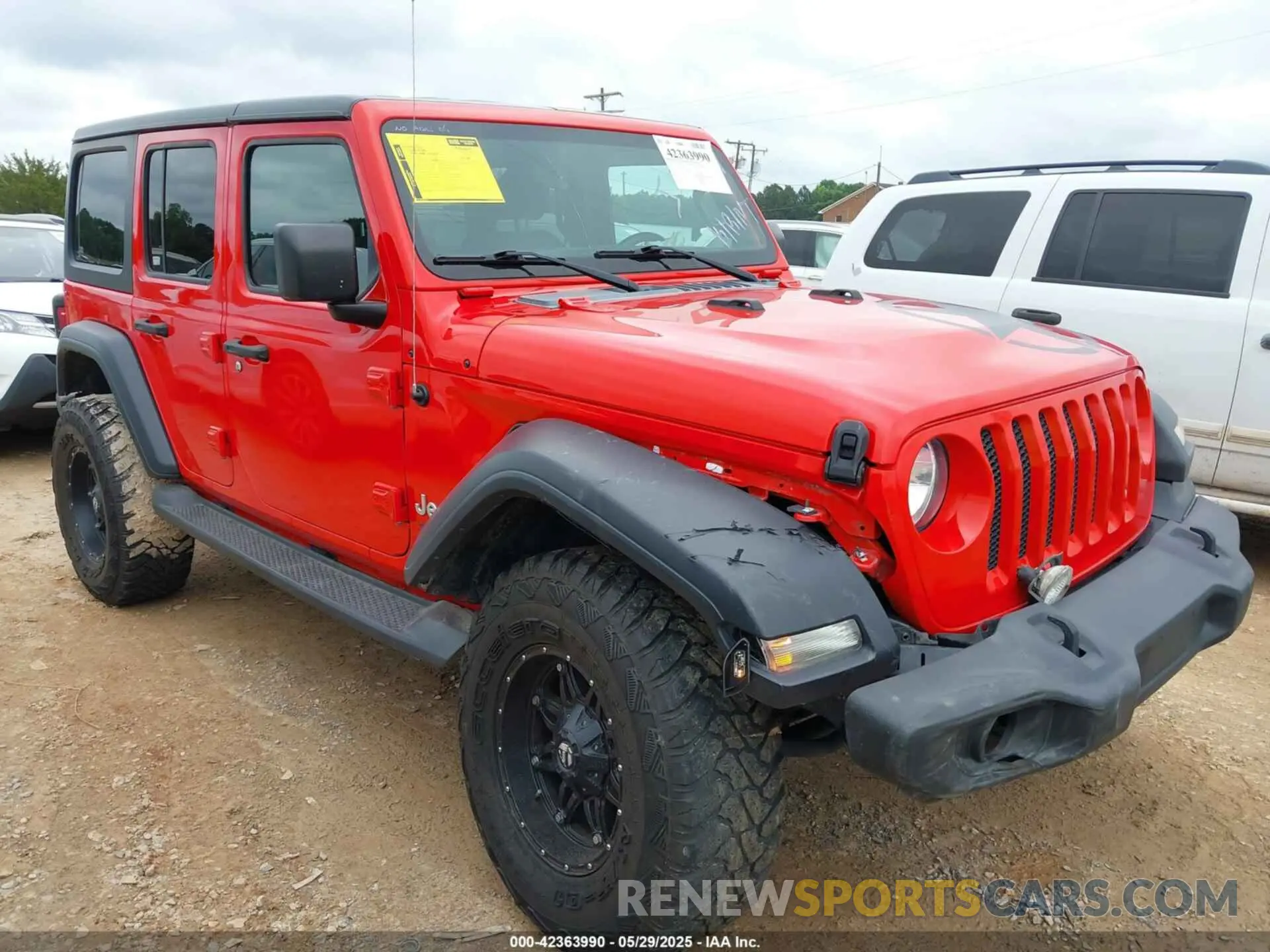 1 Photograph of a damaged car 1C4HJXDN7LW281357 JEEP WRANGLER UNLIMITED 2020