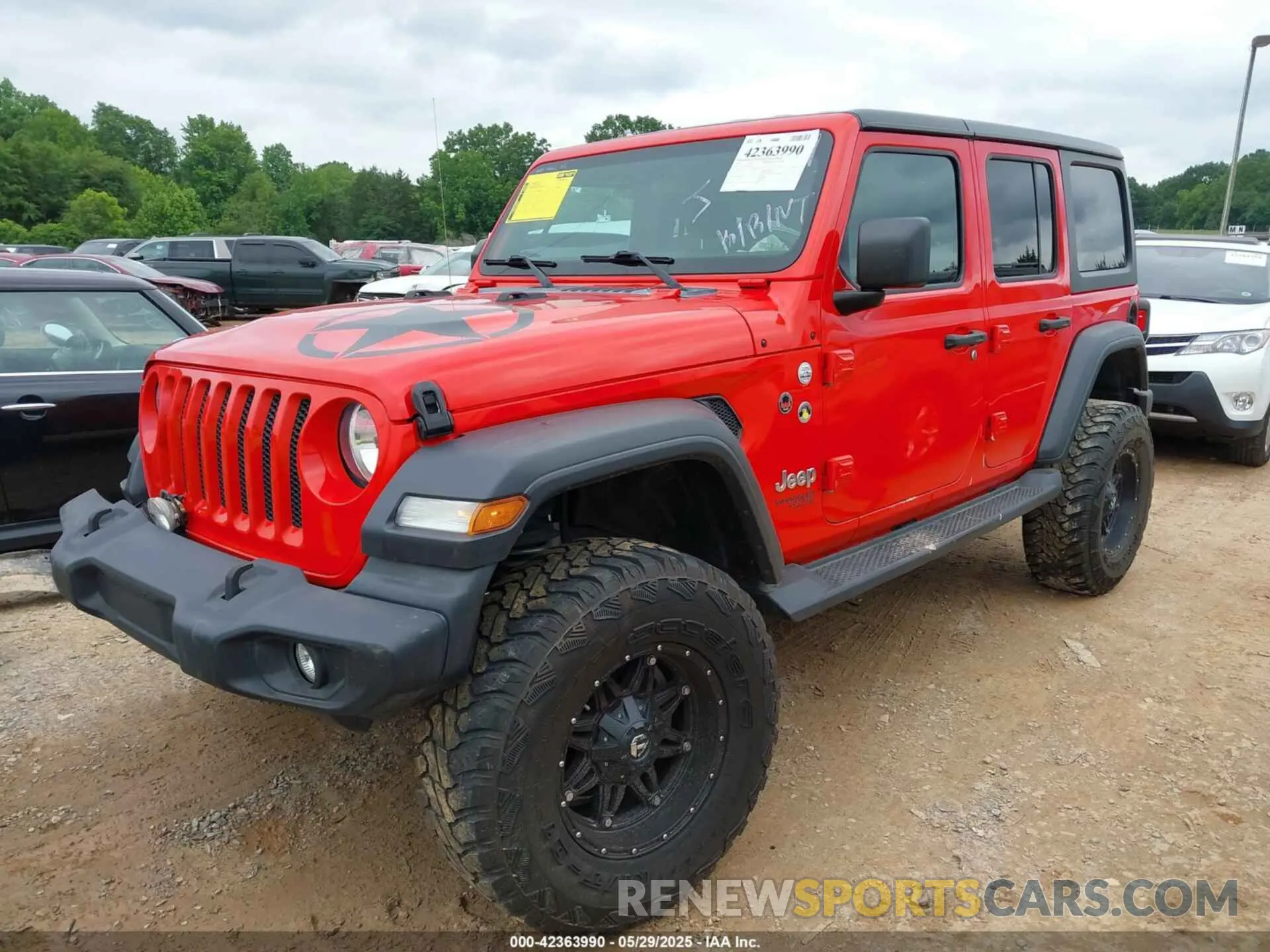 2 Photograph of a damaged car 1C4HJXDN7LW281357 JEEP WRANGLER UNLIMITED 2020