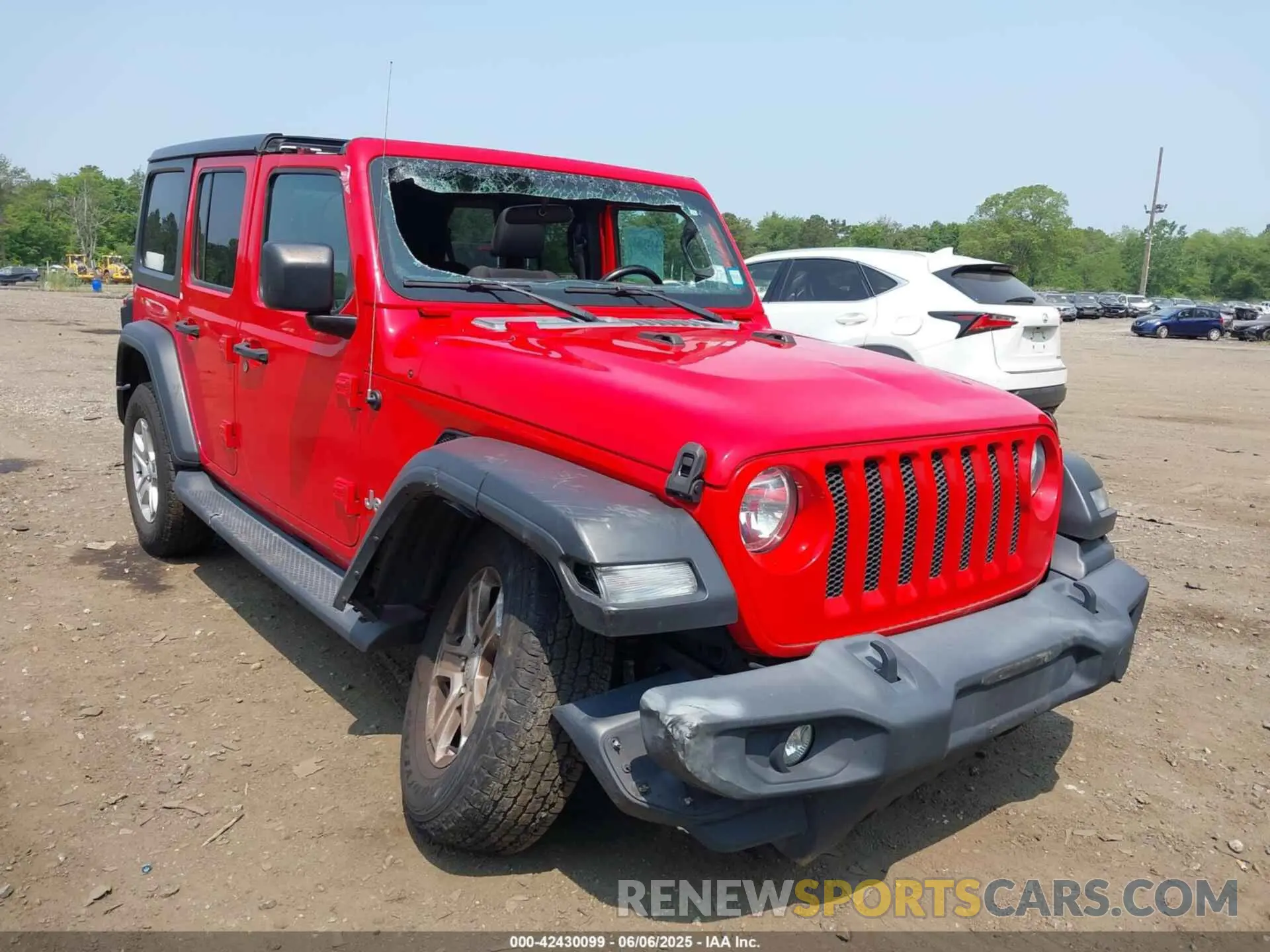 1 Photograph of a damaged car 1C4HJXDN8LW122928 JEEP WRANGLER UNLIMITED 2020