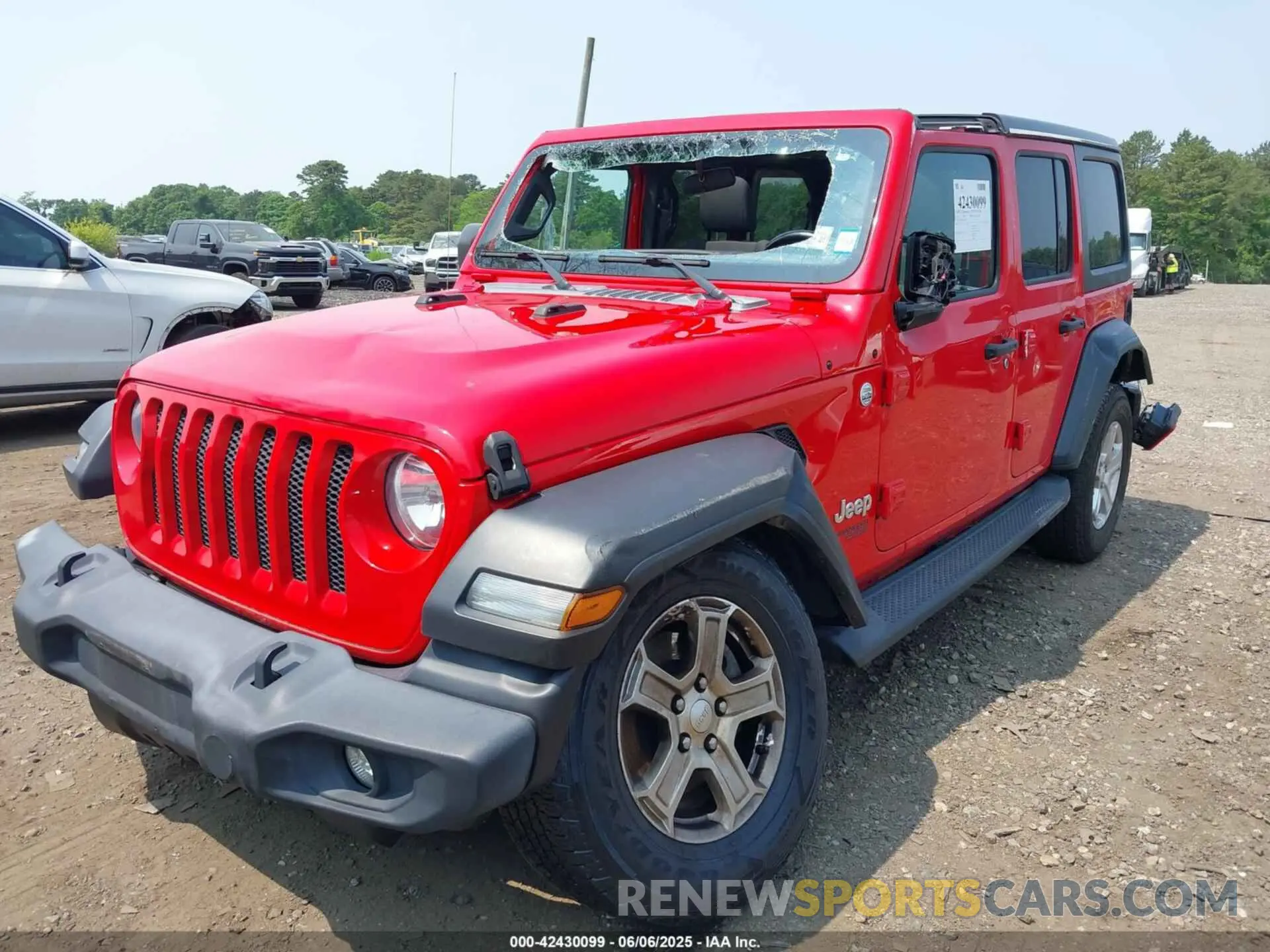 2 Photograph of a damaged car 1C4HJXDN8LW122928 JEEP WRANGLER UNLIMITED 2020