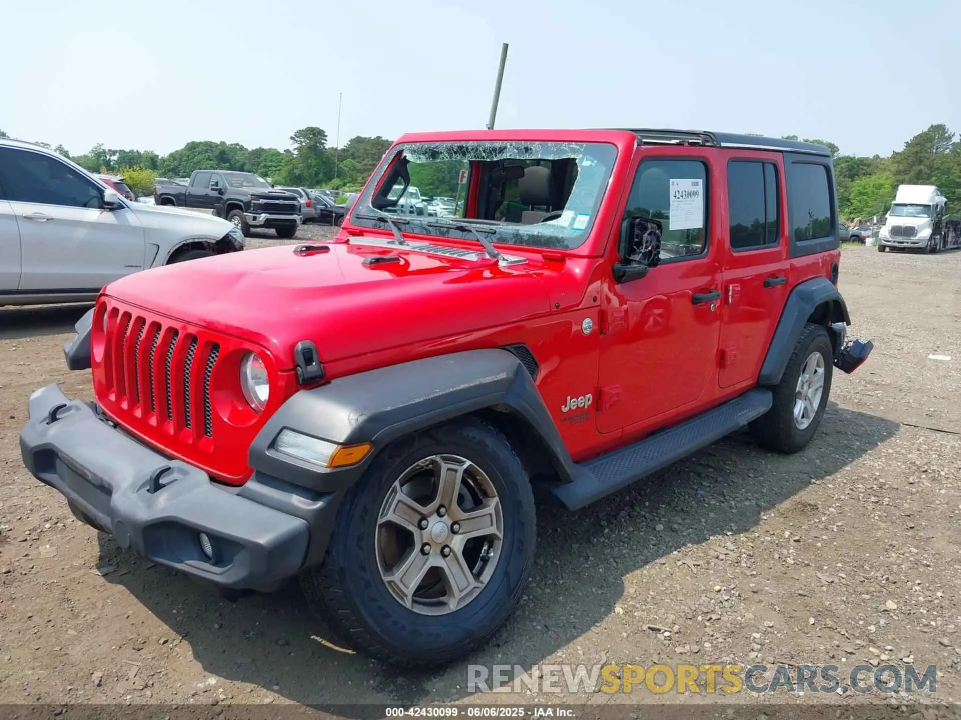 6 Photograph of a damaged car 1C4HJXDN8LW122928 JEEP WRANGLER UNLIMITED 2020