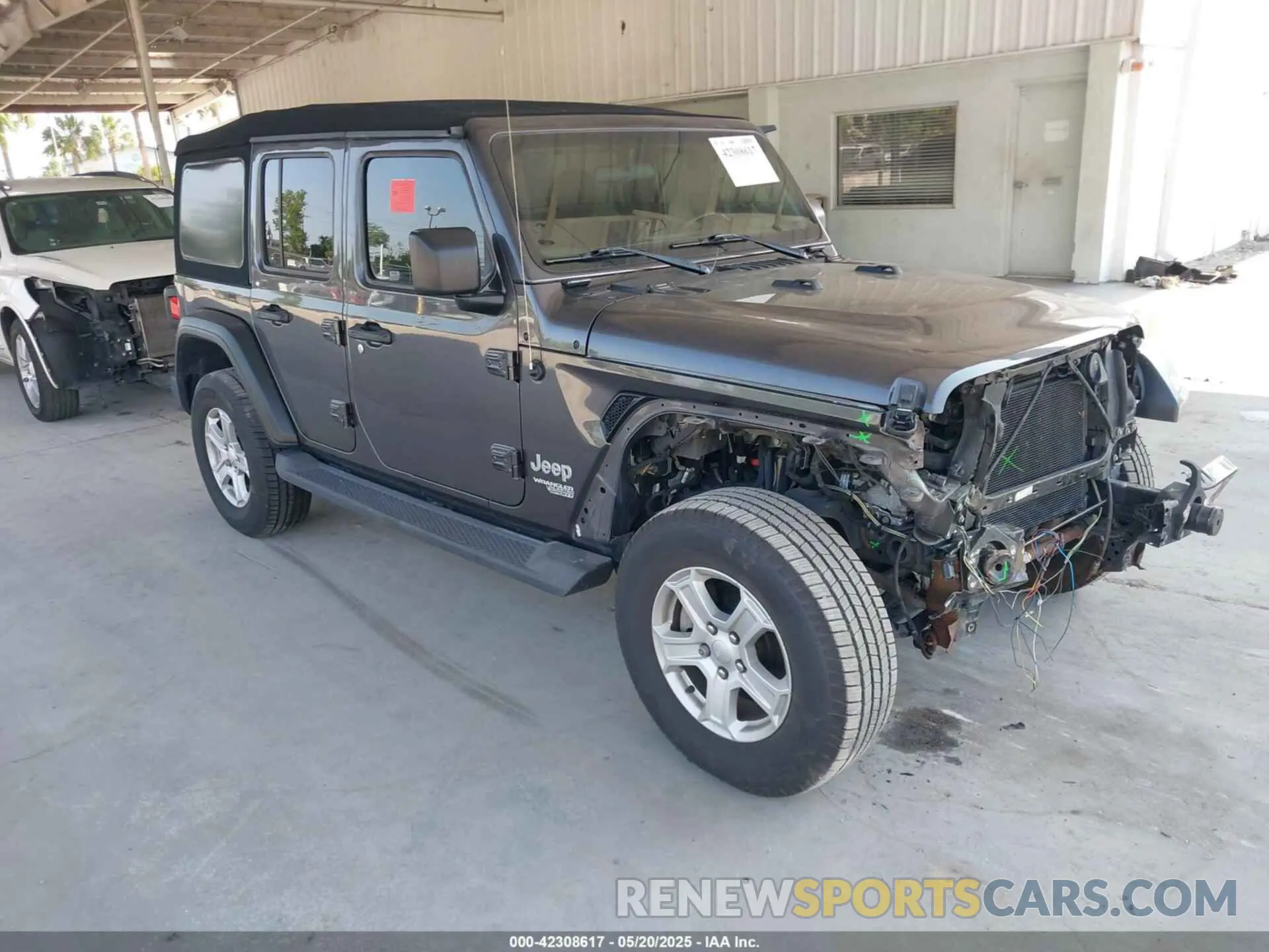 1 Photograph of a damaged car 1C4HJXDN9LW167442 JEEP WRANGLER UNLIMITED 2020